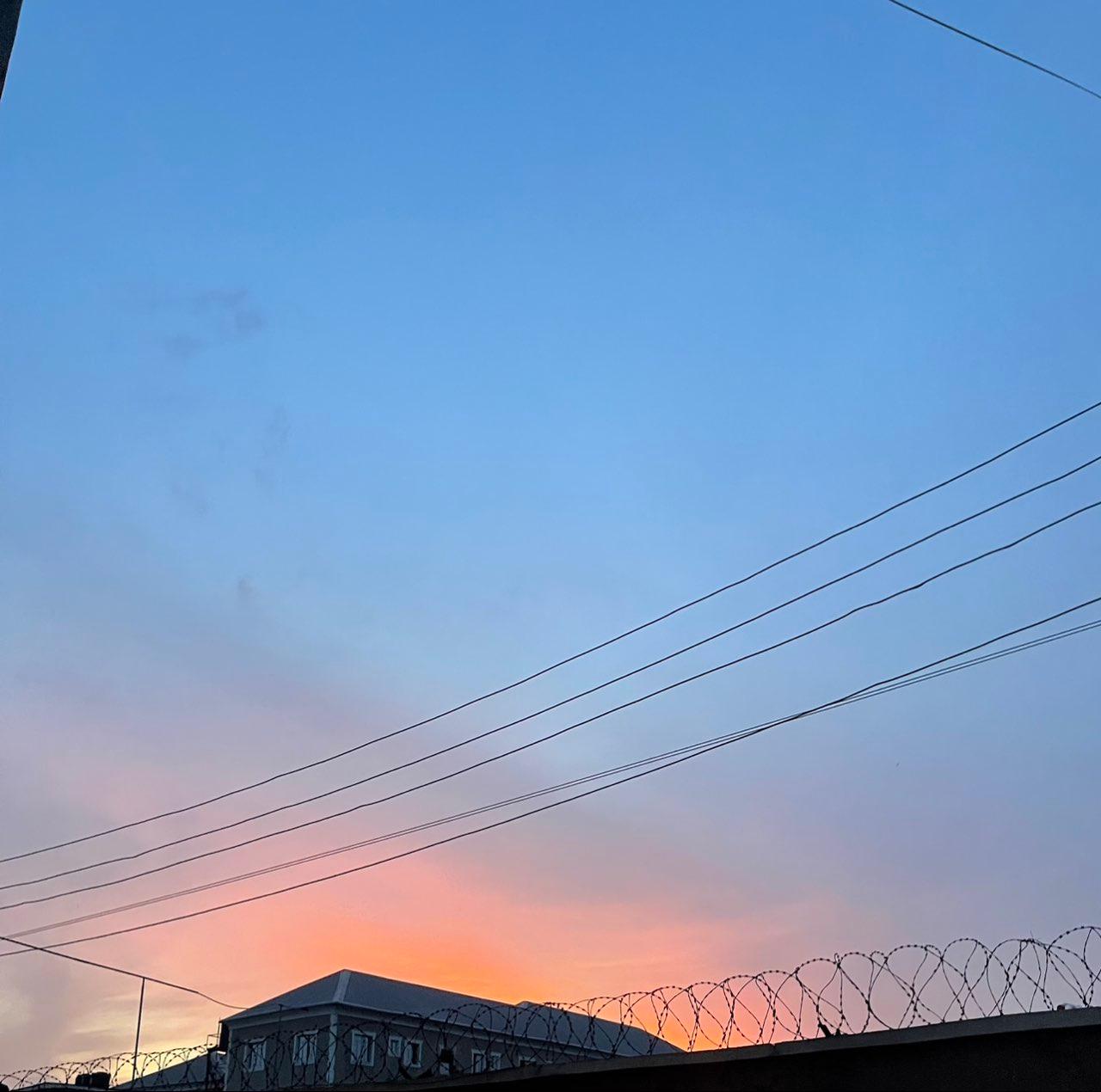 The Moon over Eti-Osa, Nigeria — waxing crescent, Lunar Day 4