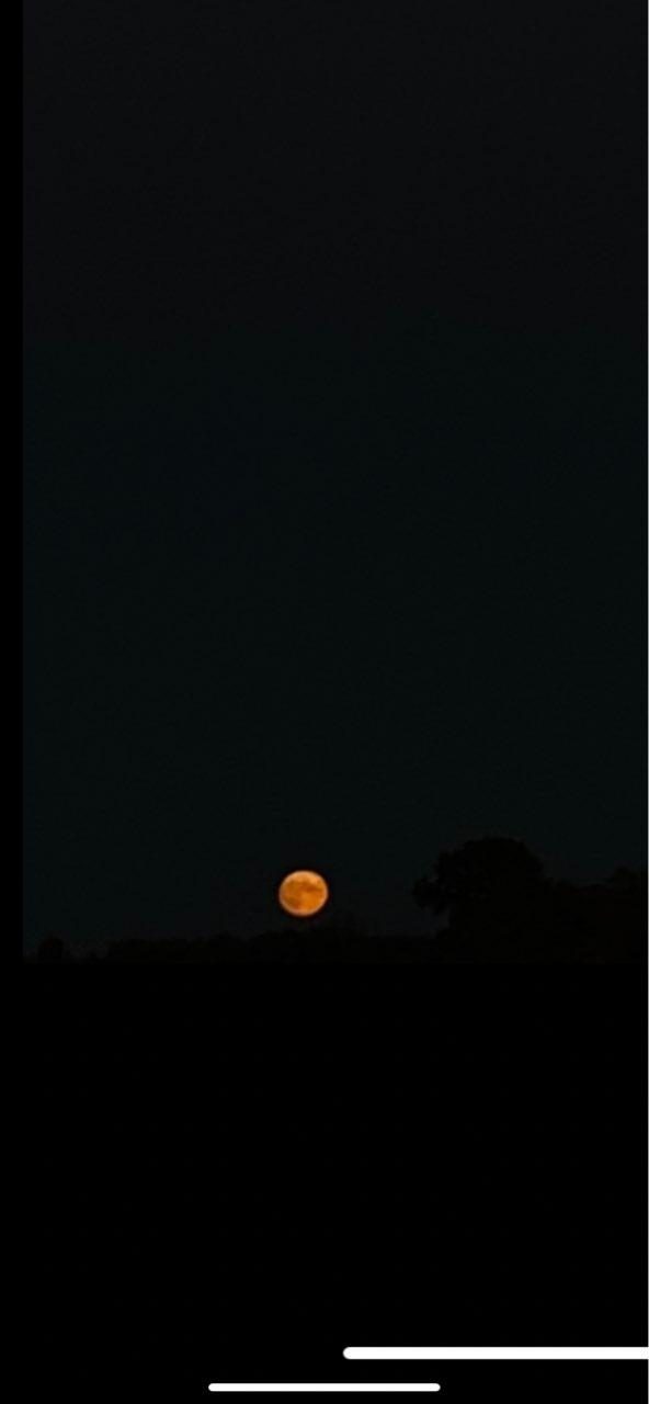 The Moon over Kaunas, Lithuania — full moon, Lunar Day 15