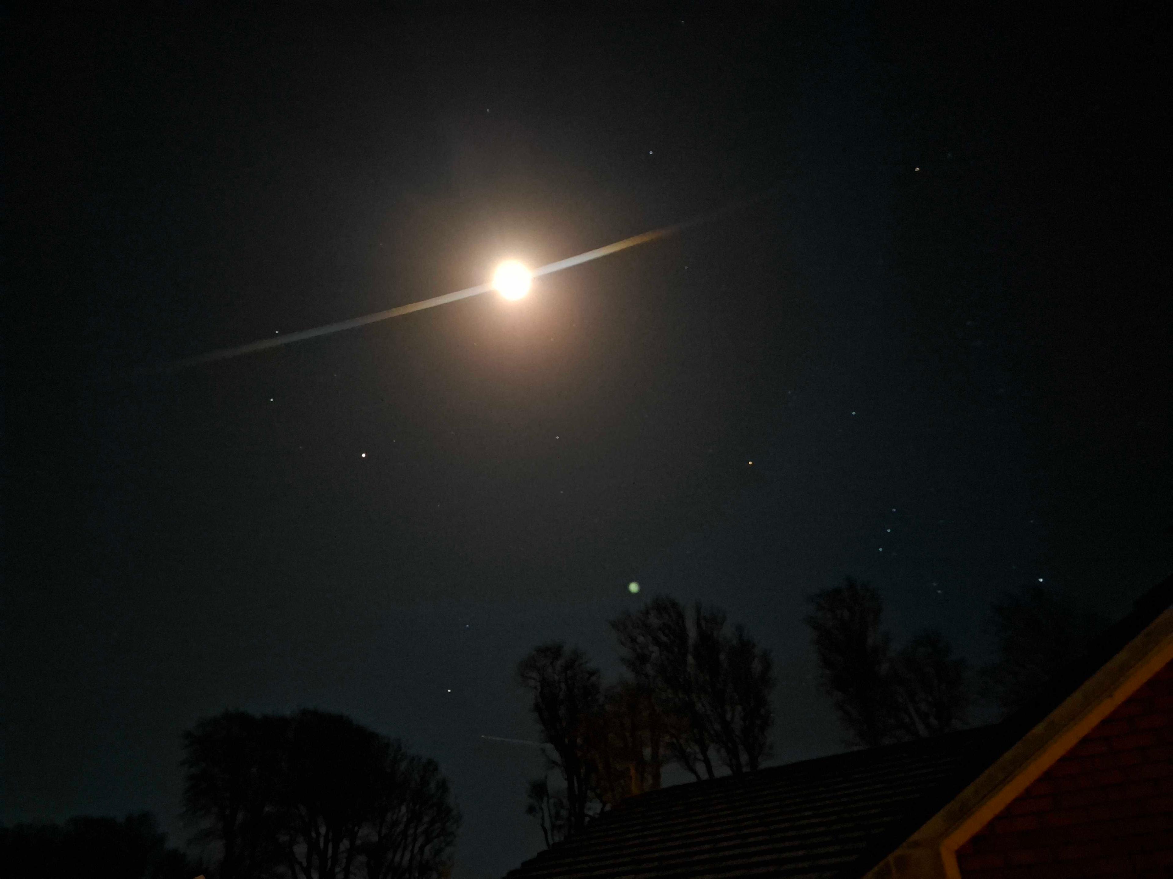 The Moon over Crosshaven, Ireland — full moon, Lunar Day 15