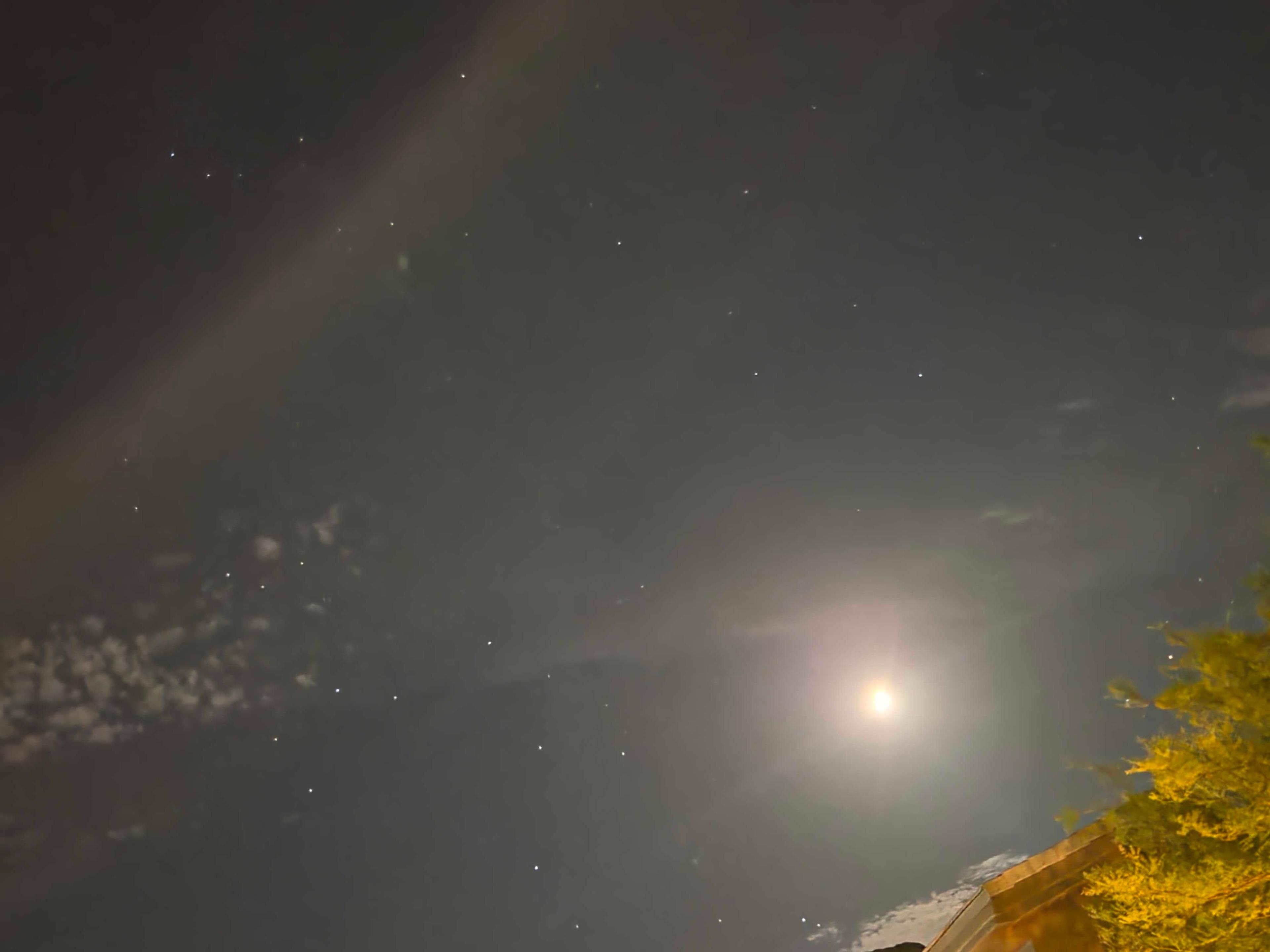 The Moon over Tucson, United States — waxing gibbous, Lunar Day 10