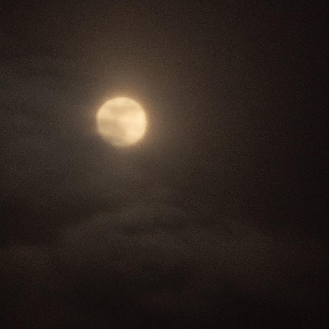 The Moon over Flensburg, Germany — full moon, Lunar Day 16