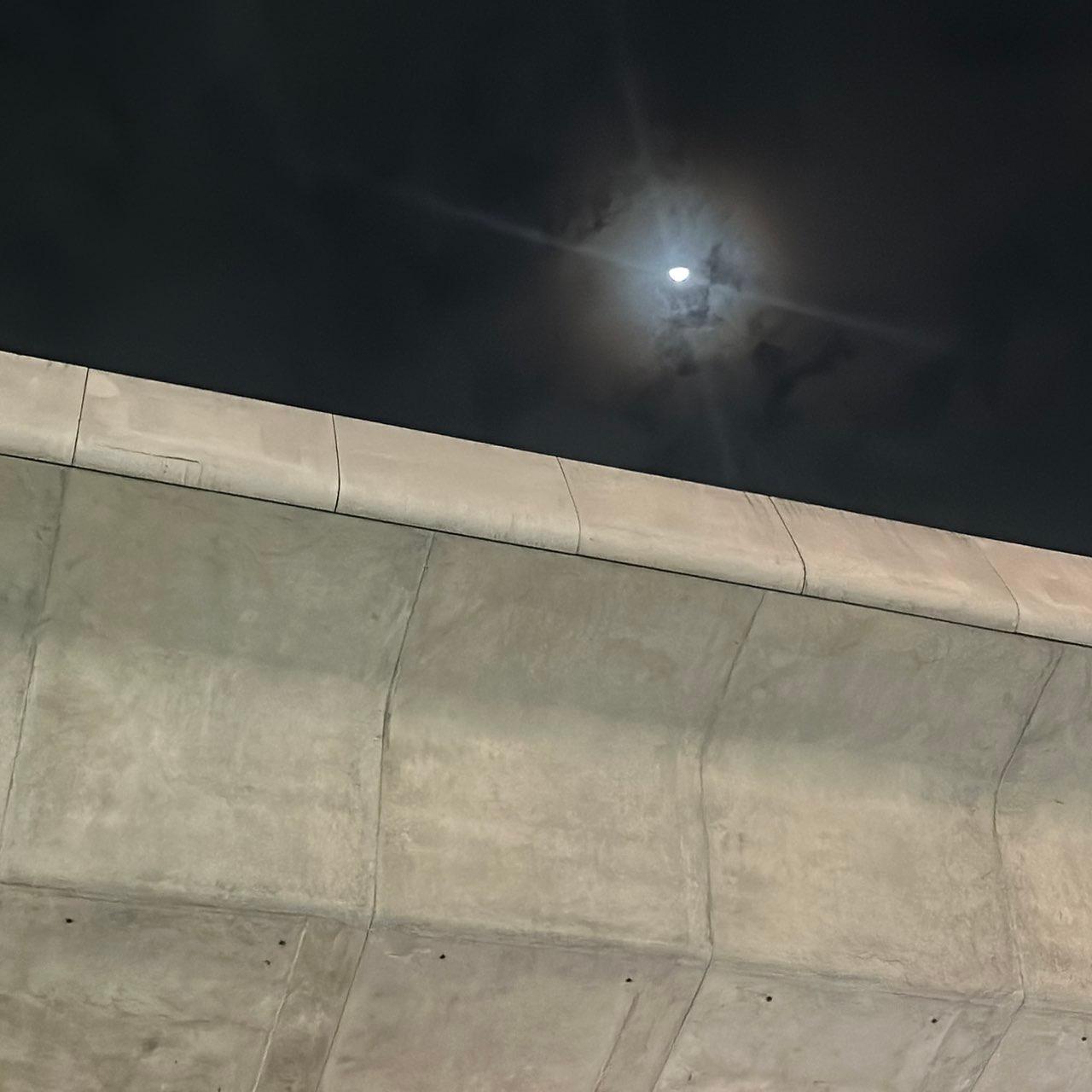 The Moon over Mueang Samut Prakan, Thailand — waxing gibbous, Lunar Day 10