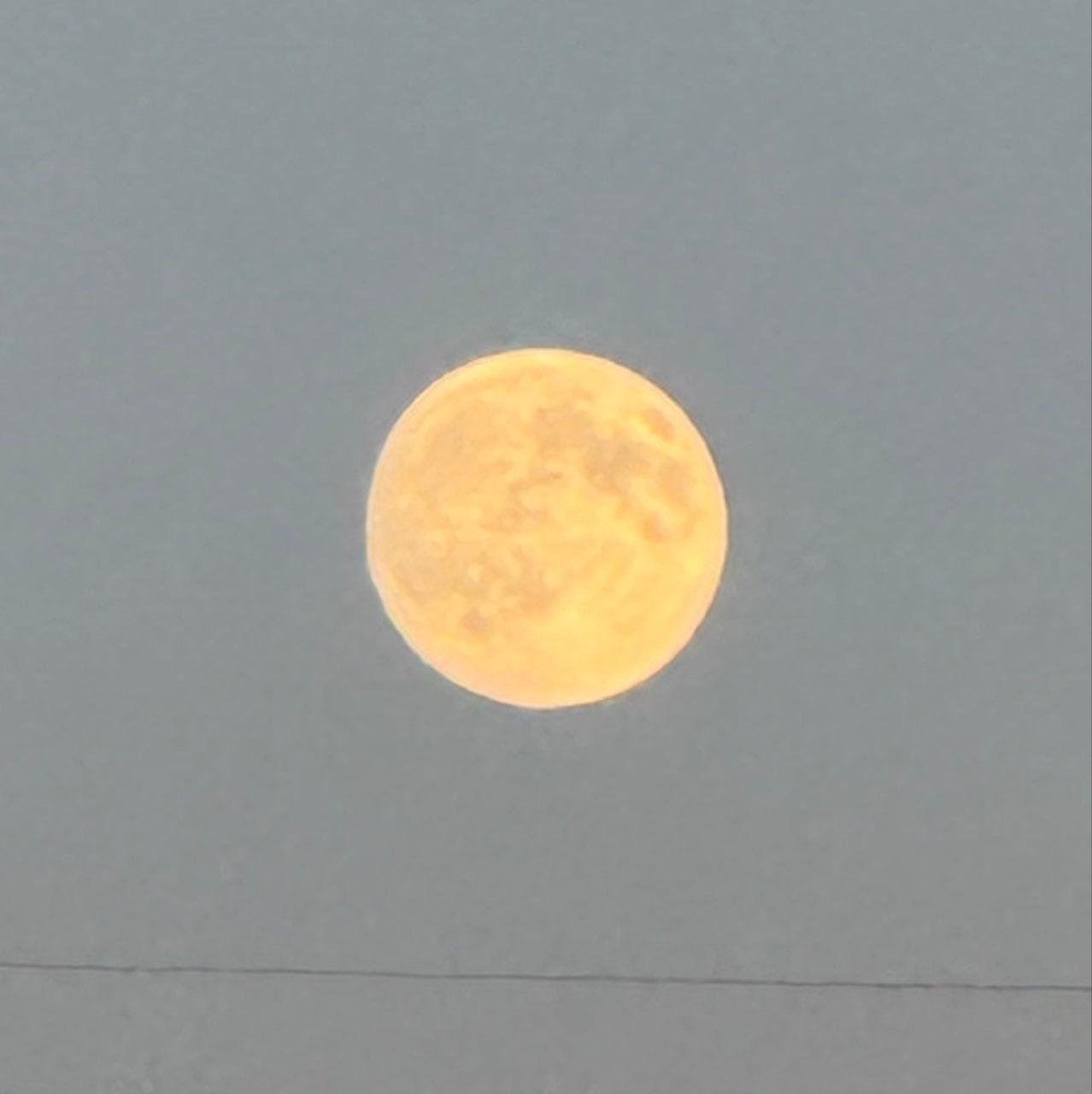 The Moon over Nowa Kuźnica, Poland — full moon, Lunar Day 15