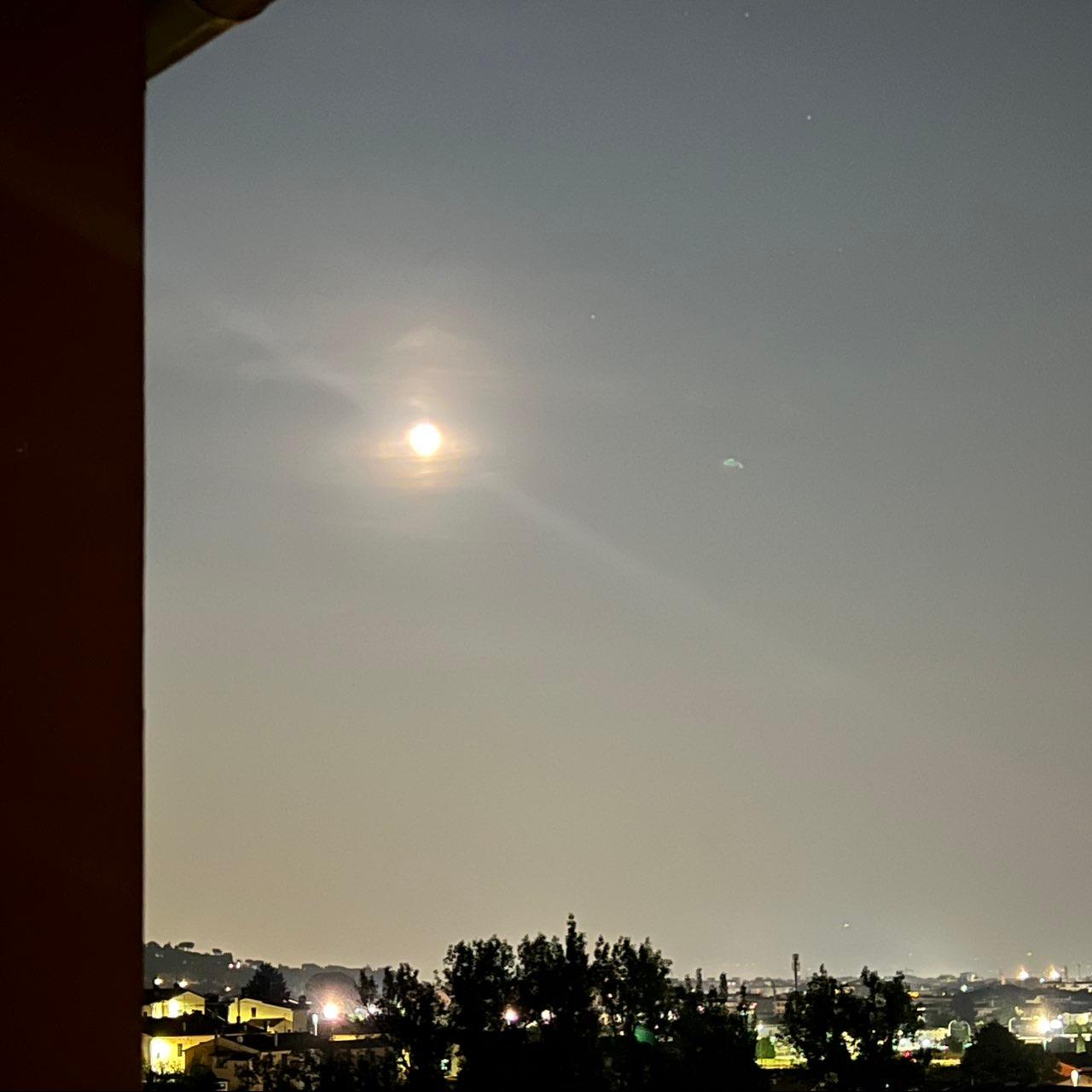 The Moon over Prato, Italia — full moon, Lunar Day 16