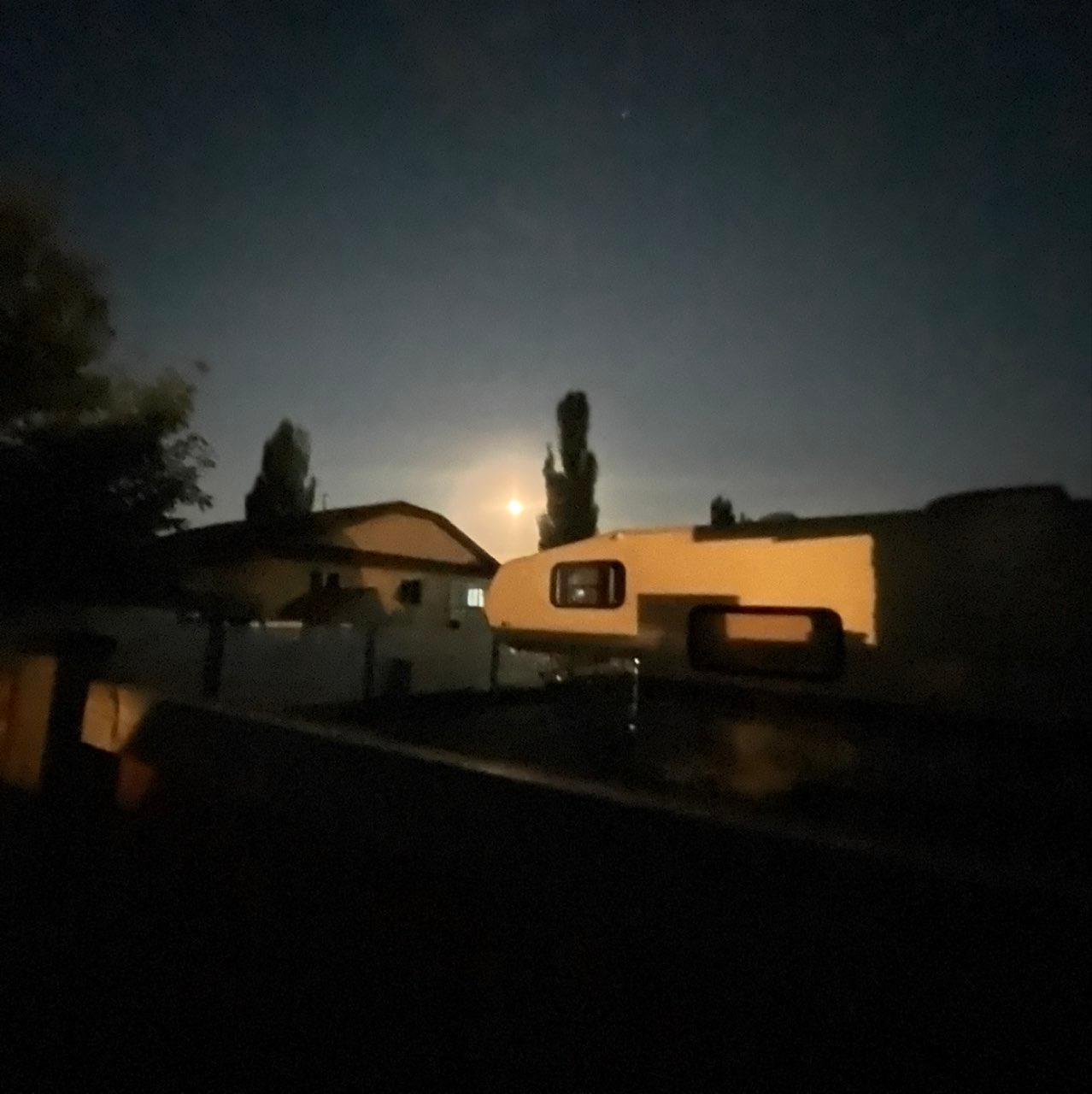 The Moon over Seekaskootch 119, Canada — full moon, Lunar Day 17