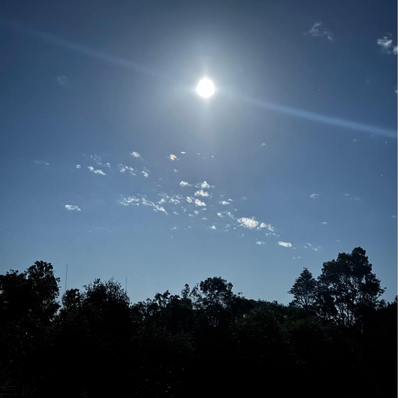 The Moon over Shortland, Australia — full moon, Lunar Day 16
