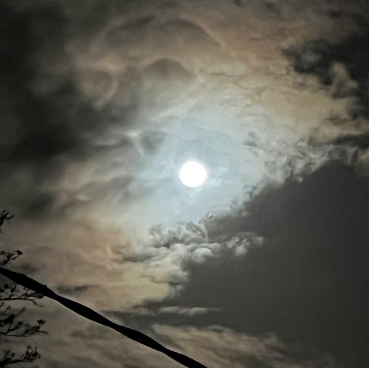 The Moon over Mohill, Ireland — full moon, Lunar Day 15