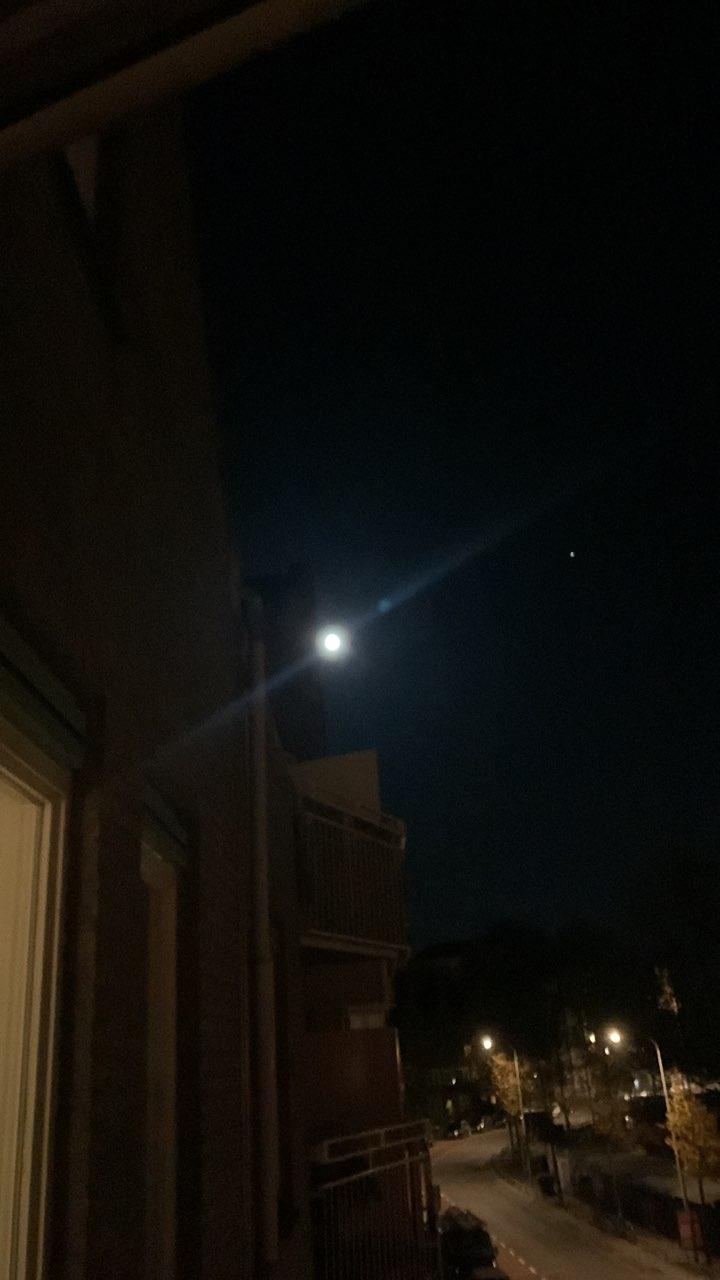 The Moon over Groningen, Netherlands — full moon, Lunar Day 15
