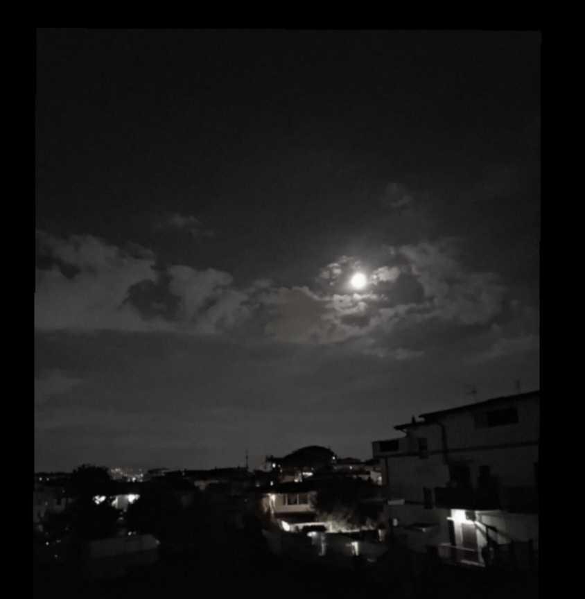 The Moon over Roma, Italia — full moon, Lunar Day 14