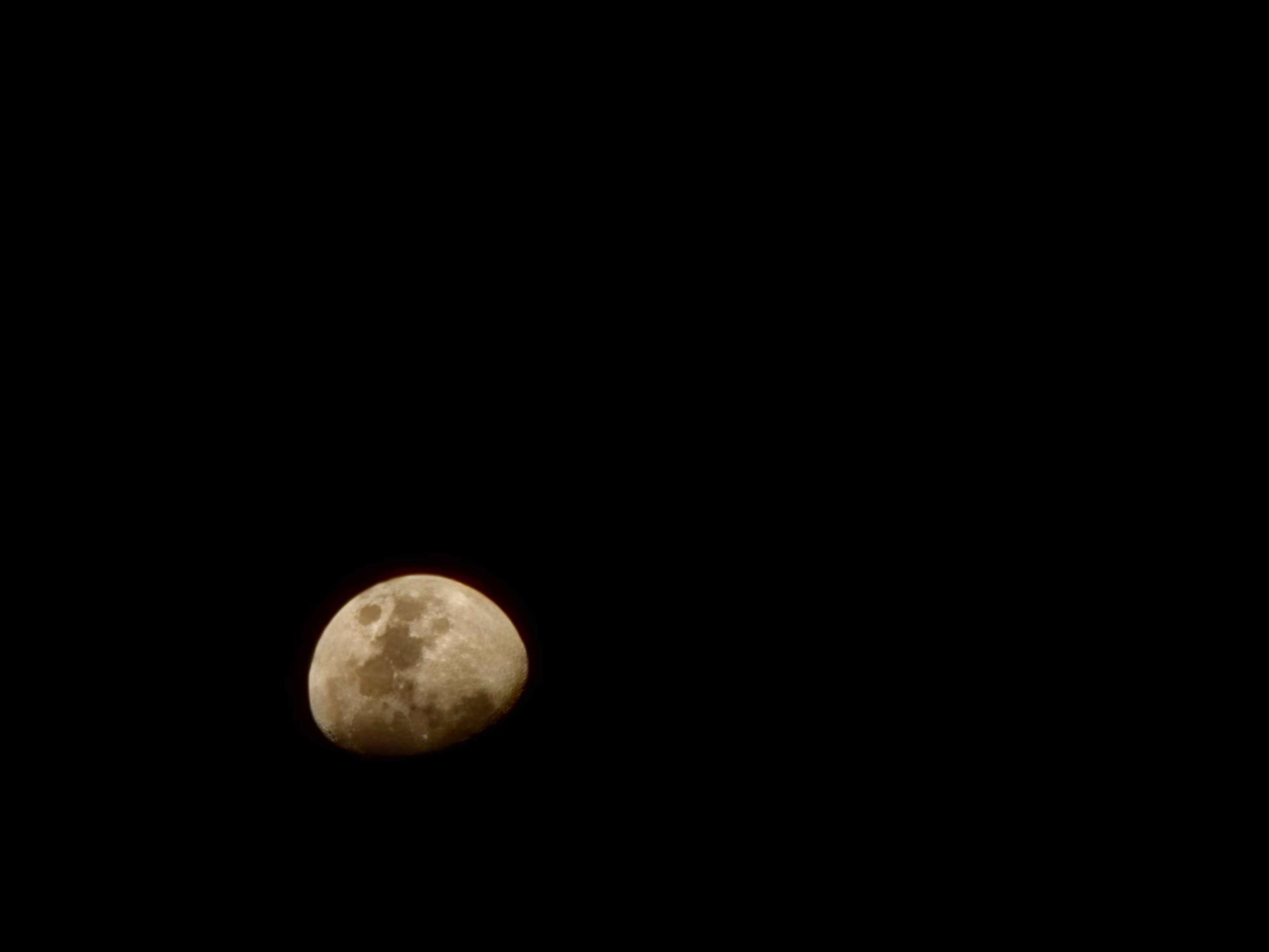 The Moon over Hugglescote, United Kingdom — waxing gibbous, Lunar Day 11