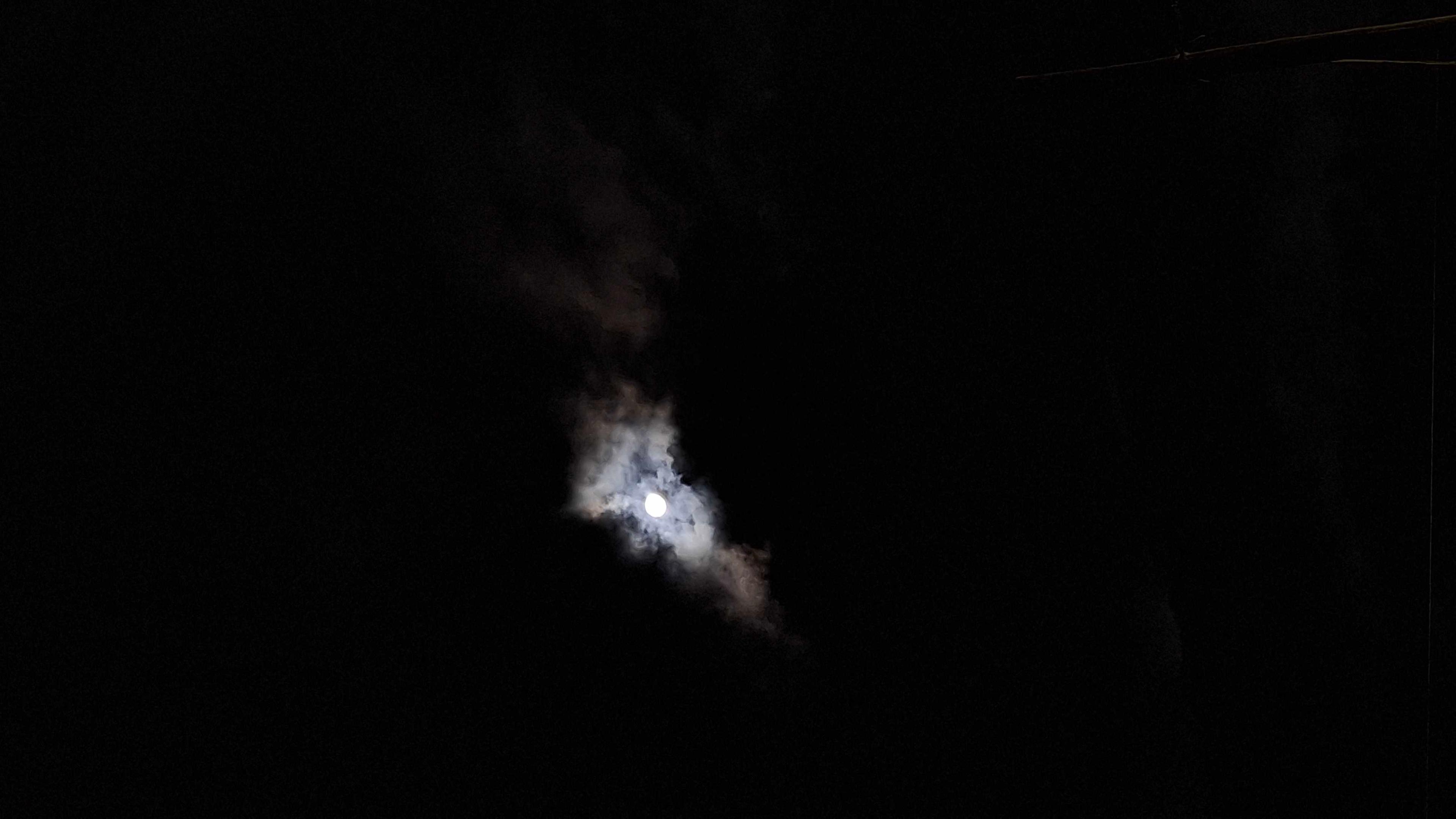 The Moon over Cayambe, Ecuador — full moon, Lunar Day 15