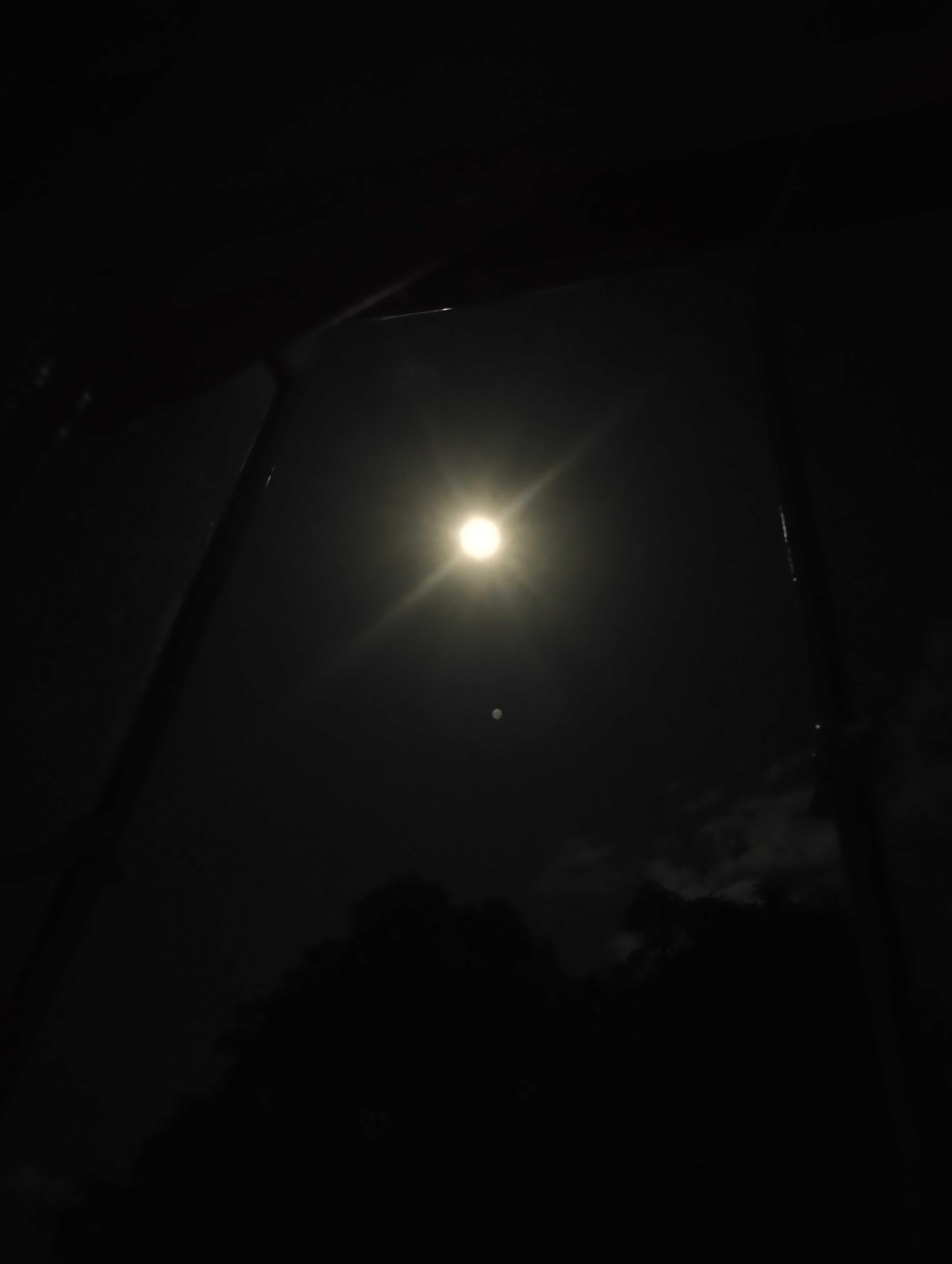 The Moon over Quezon City, Philippines — full moon, Lunar Day 16