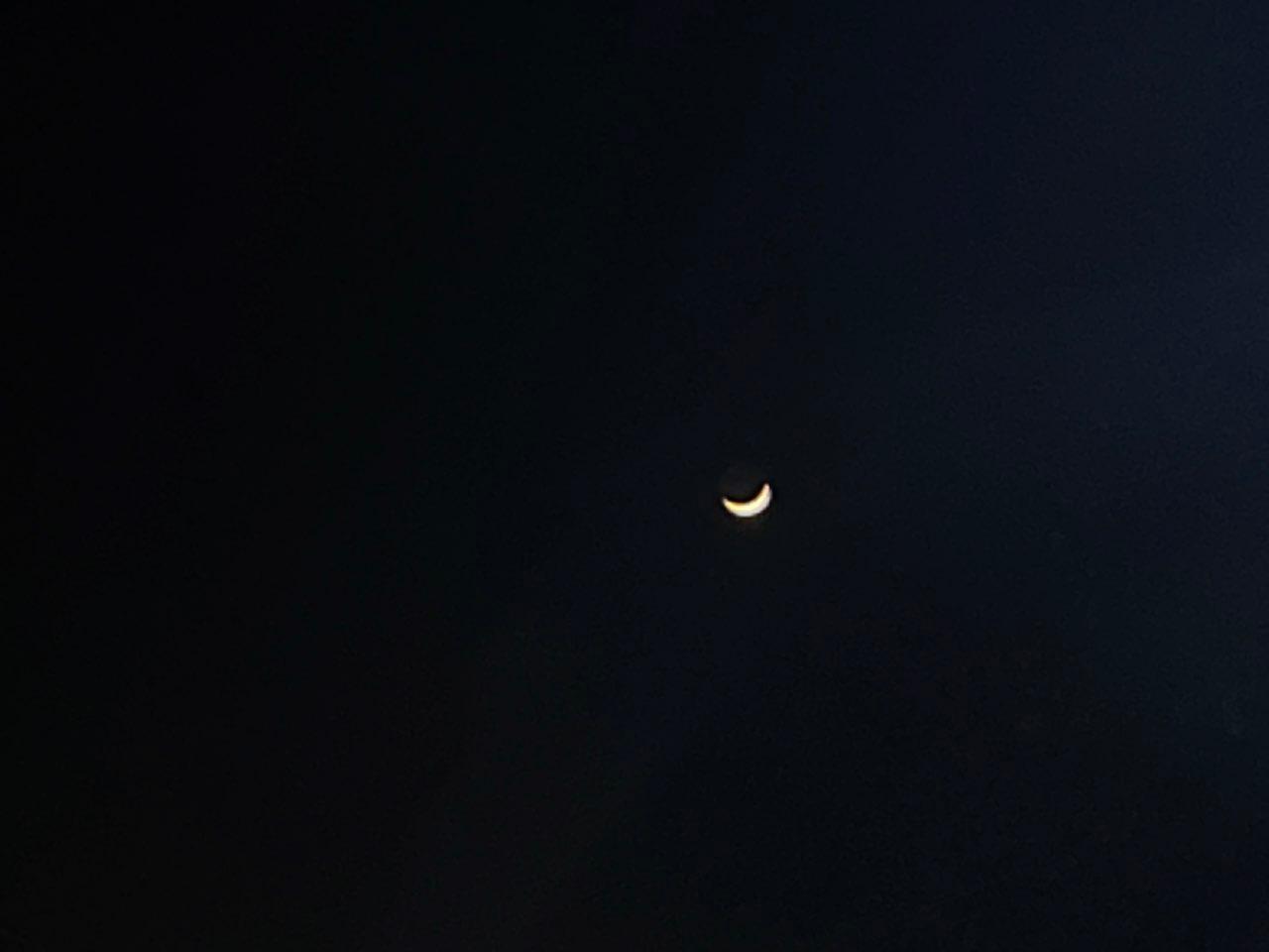 The Moon over Túxpam, México — waxing crescent, Lunar Day 4