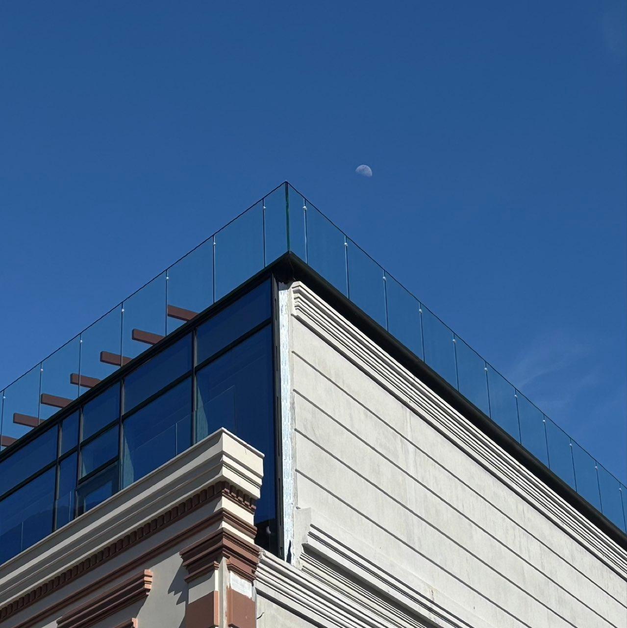 The Moon over Batumi, Georgia — waxing gibbous, Lunar Day 9