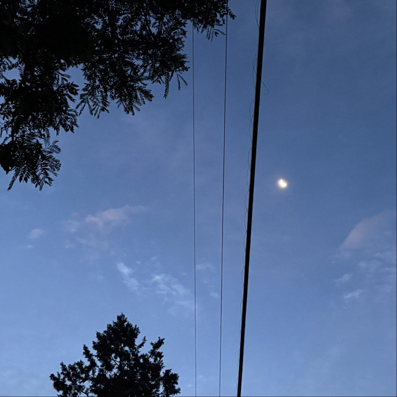 The Moon over Denver, United States — last quarter, Lunar Day 25