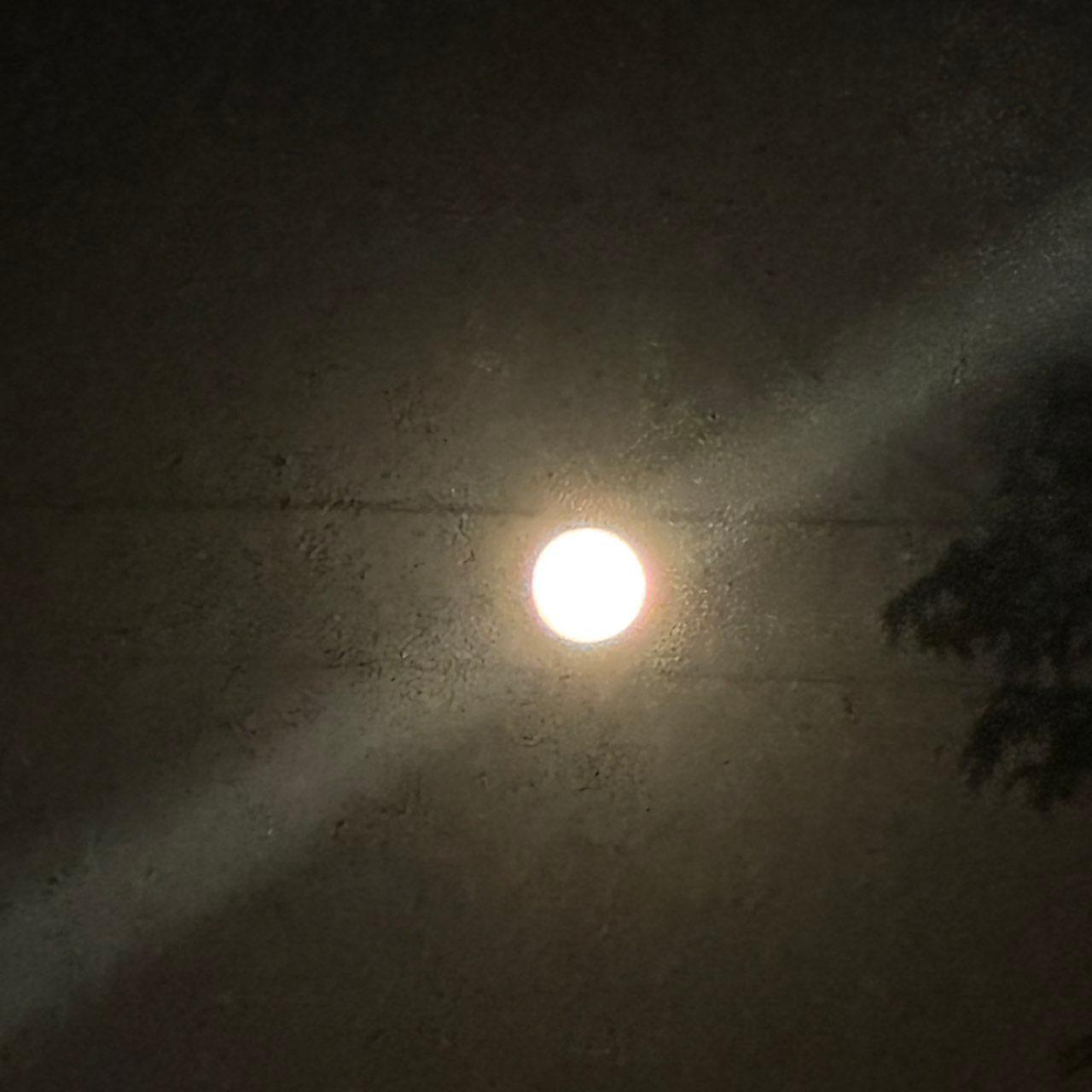 The Moon over El Paso, United States — full moon, Lunar Day 16