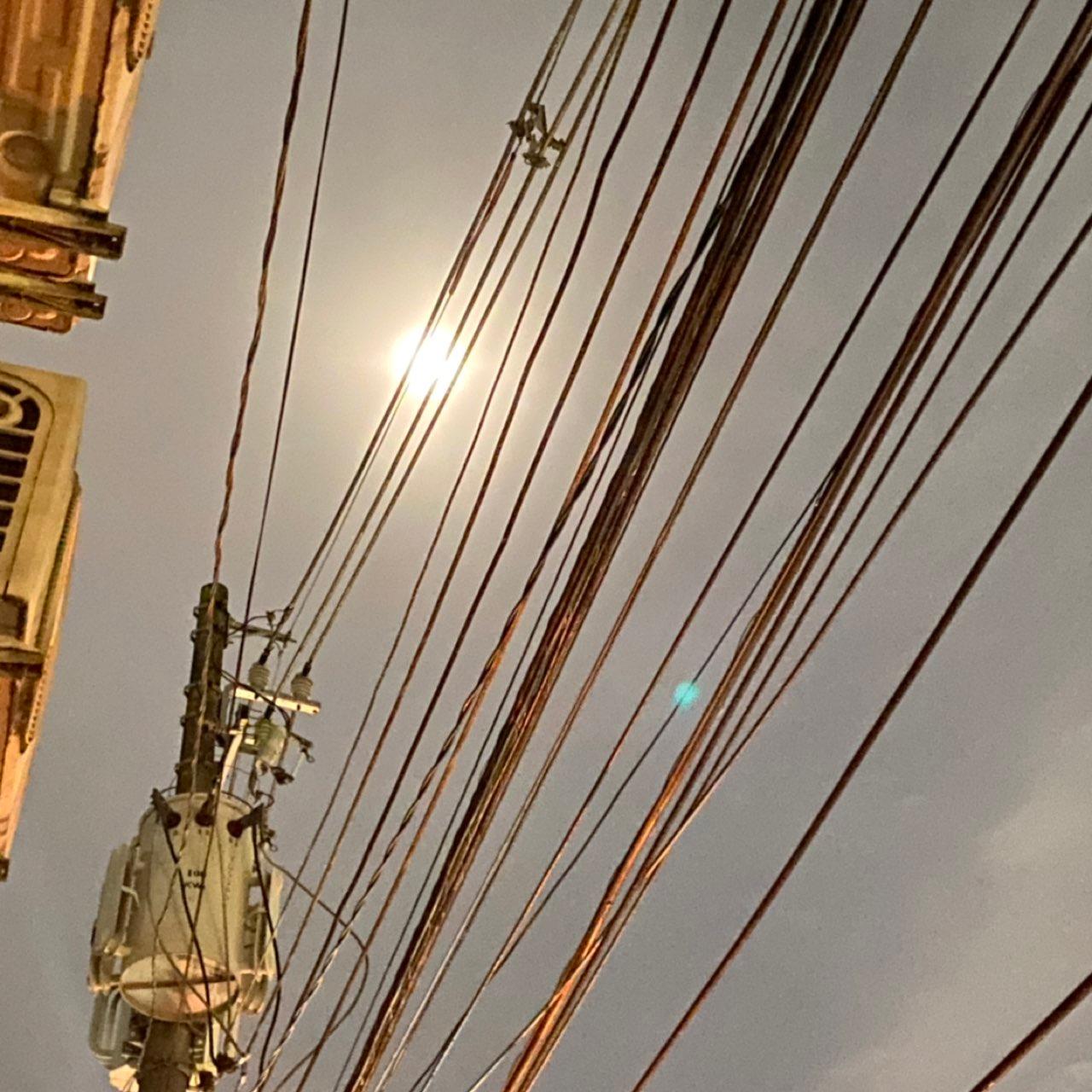 The Moon over São Paulo, Brazil — full moon, Lunar Day 15