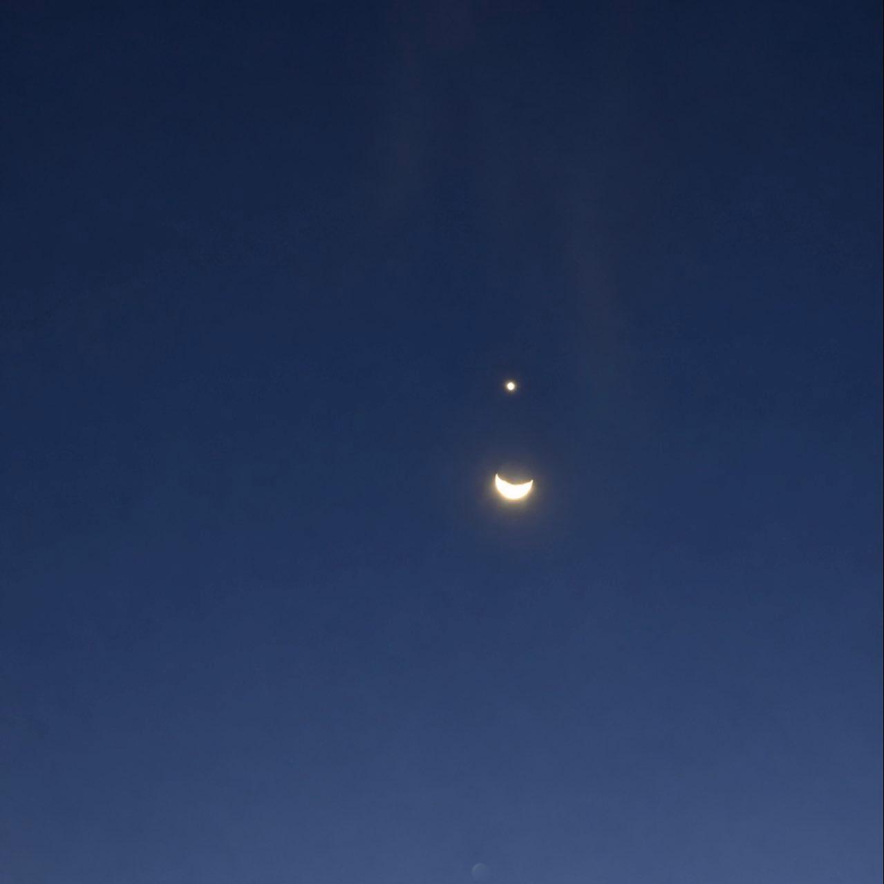 The Moon over Colorado Springs, United States — waning crescent, Lunar Day 26