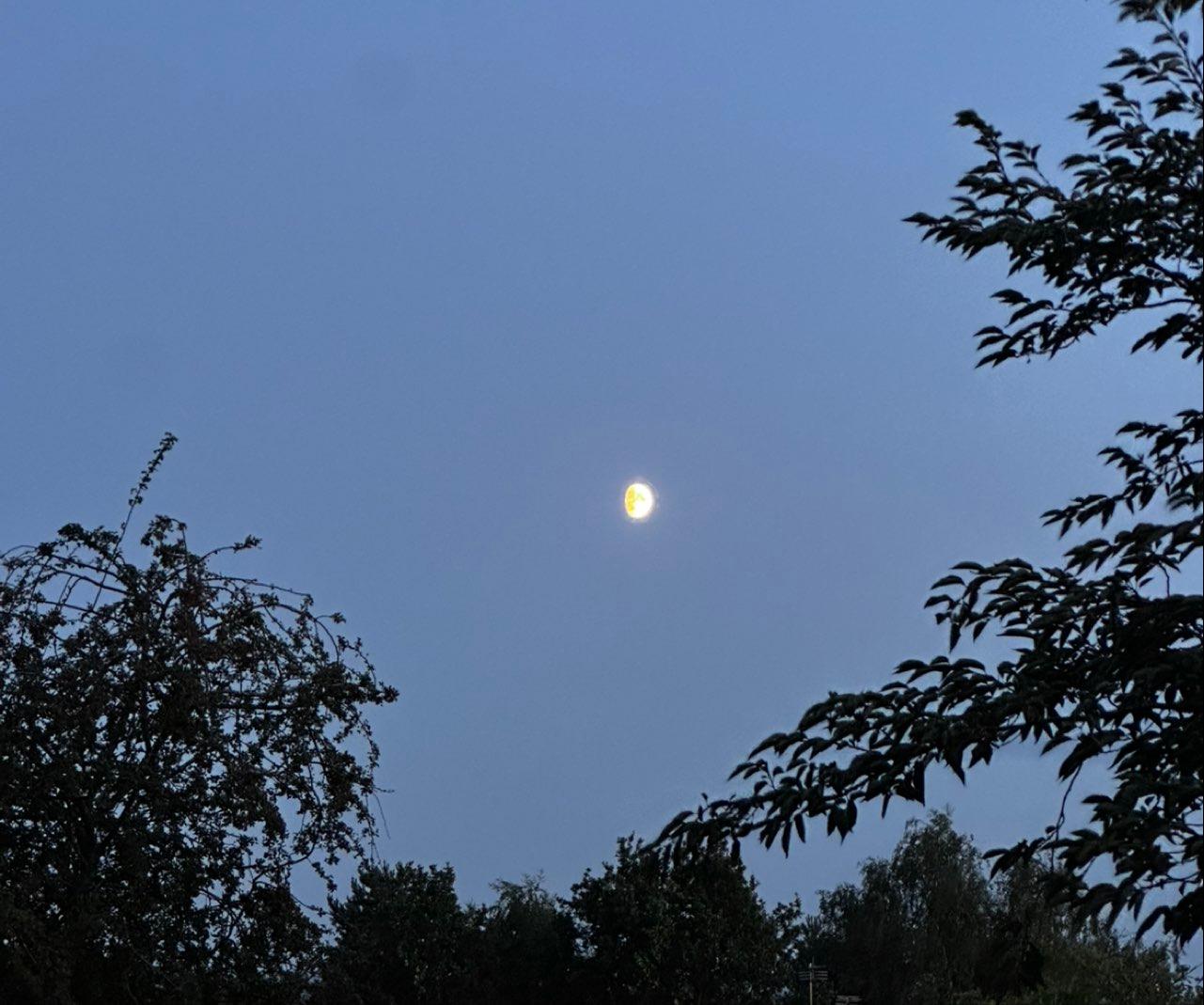 The Moon over Manchester, United Kingdom — waxing gibbous, Lunar Day 12
