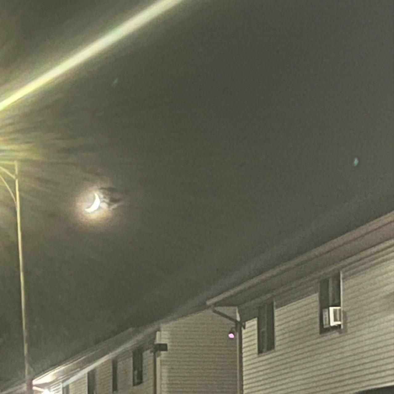 The Moon over Shenandoah, United States — waxing crescent, Lunar Day 5