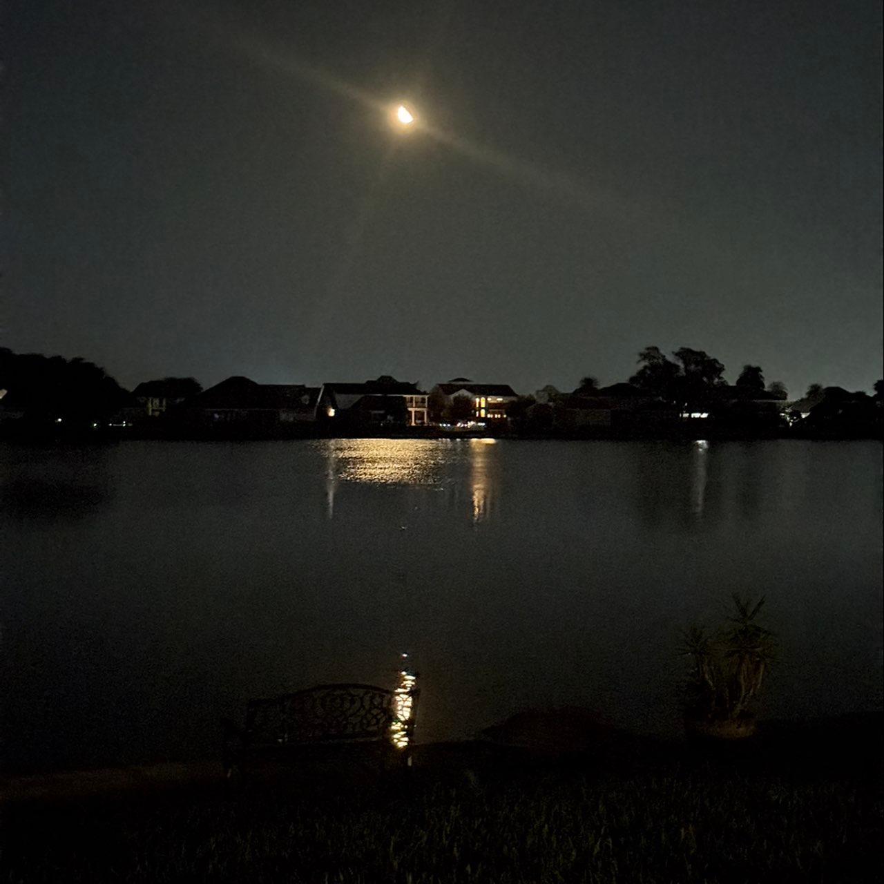 The Moon over New Orleans, United States — last quarter, Lunar Day 23