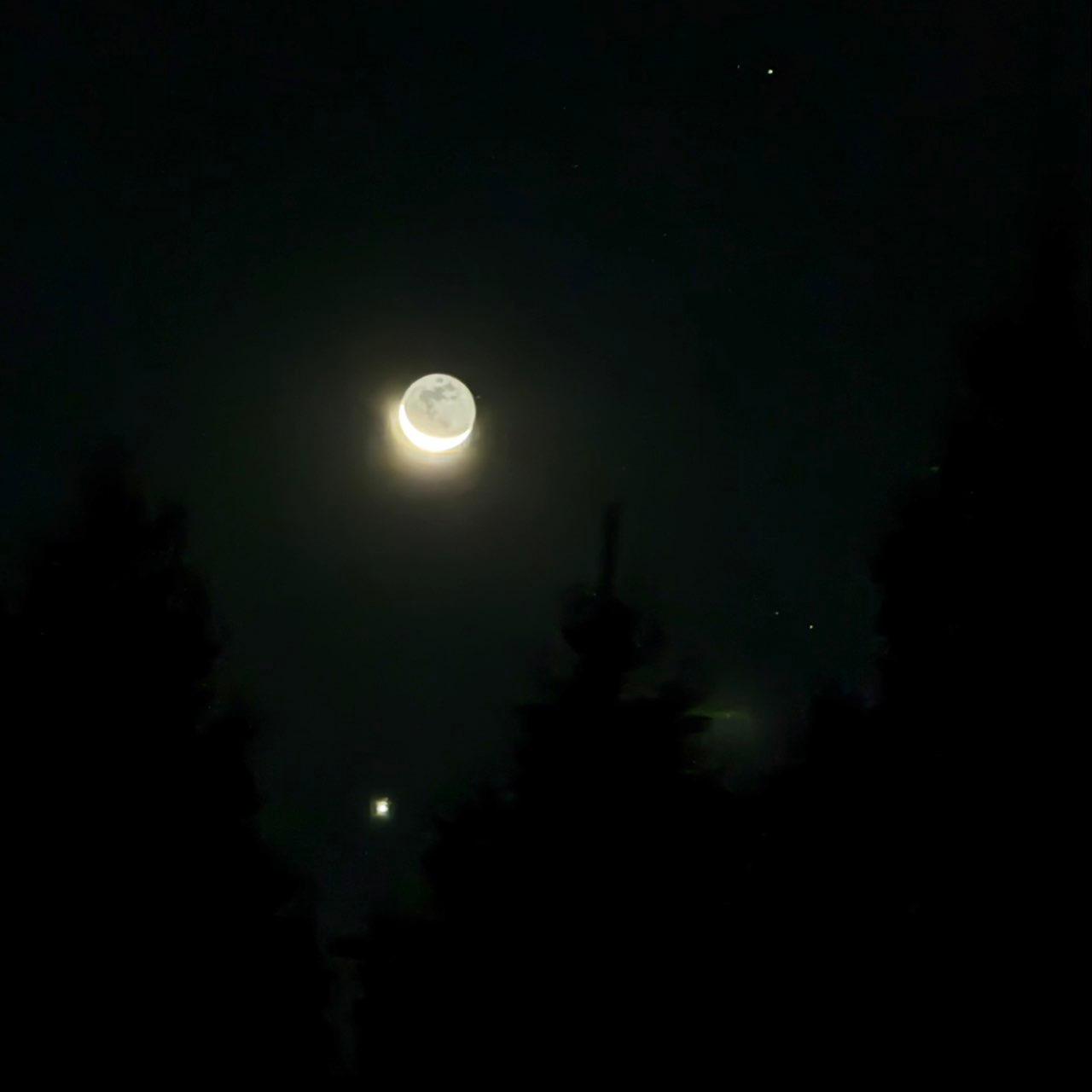 The Moon over Lodi, United States — waning crescent, Lunar Day 27
