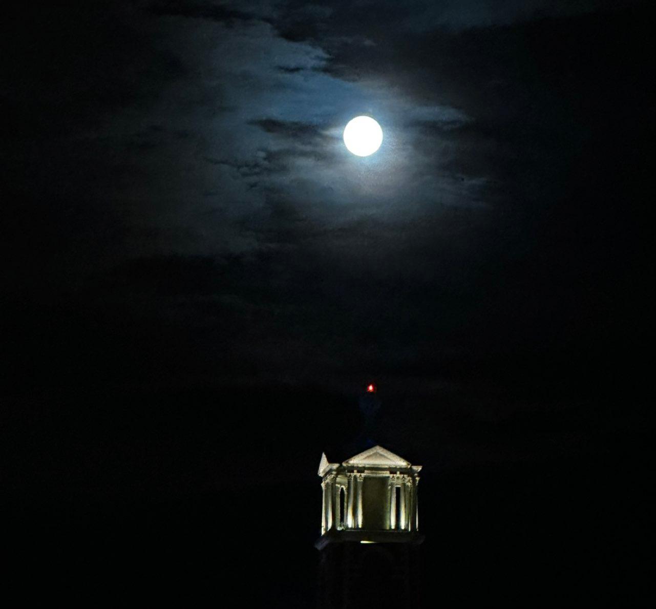 The Moon over Manchester, United Kingdom — full moon, Lunar Day 15