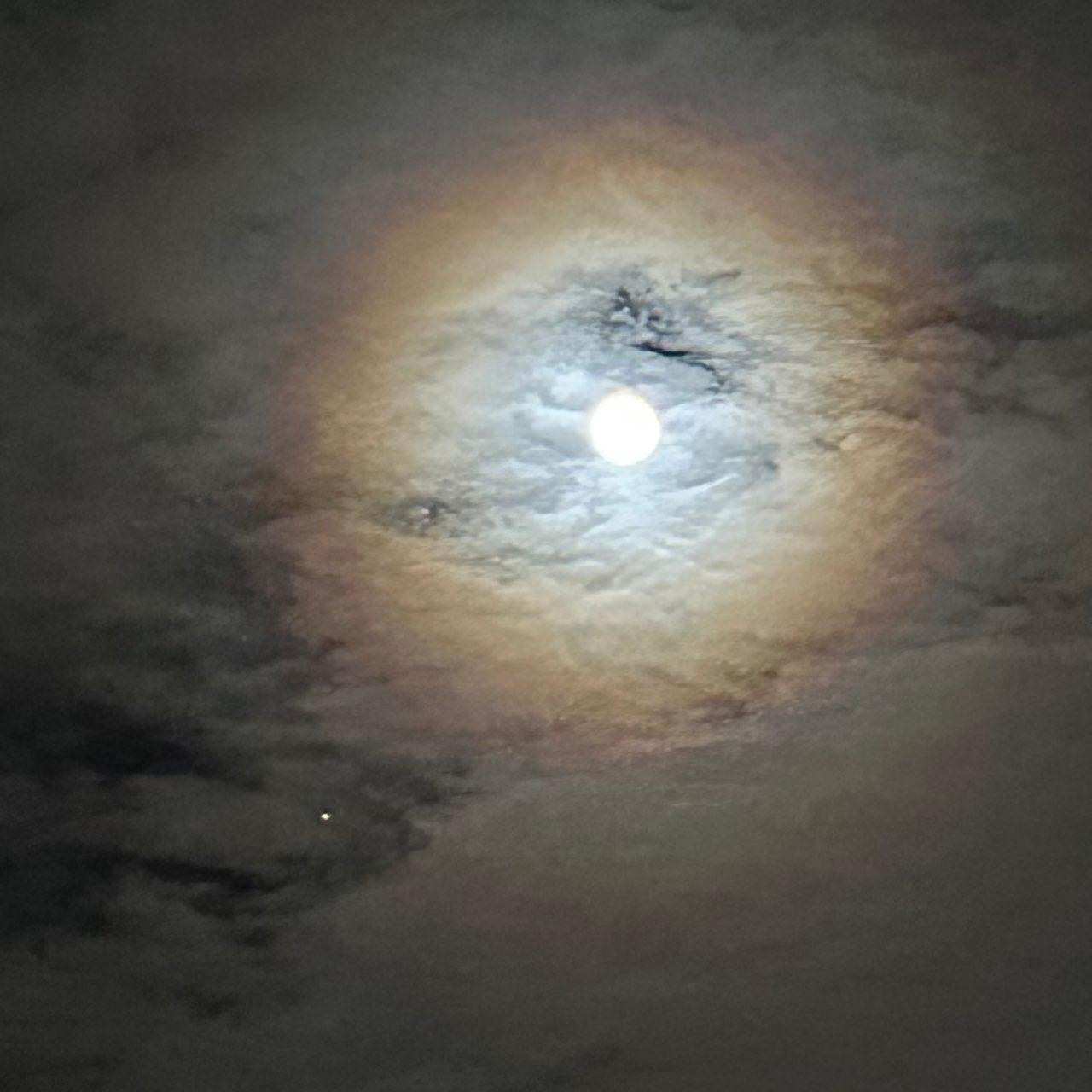 The Moon over Frankfurt, Germany — full moon, Lunar Day 15