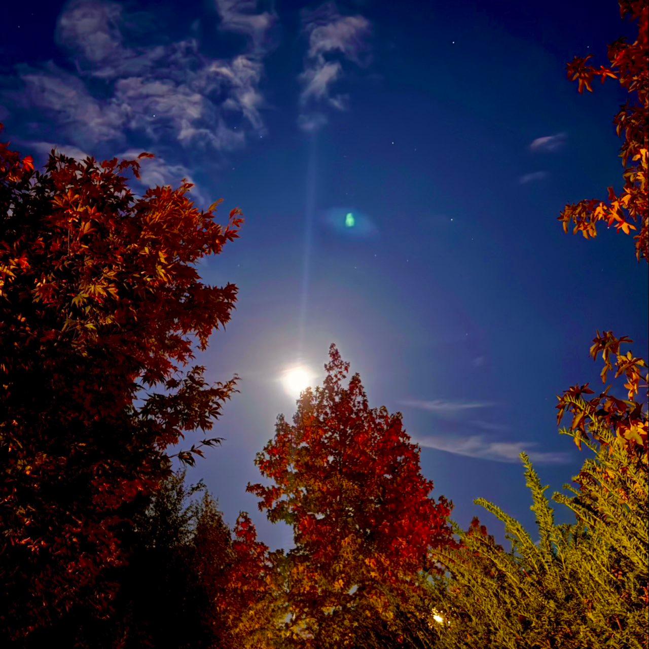 The Moon over Zaventem, Belgium — waxing gibbous, Lunar Day 13