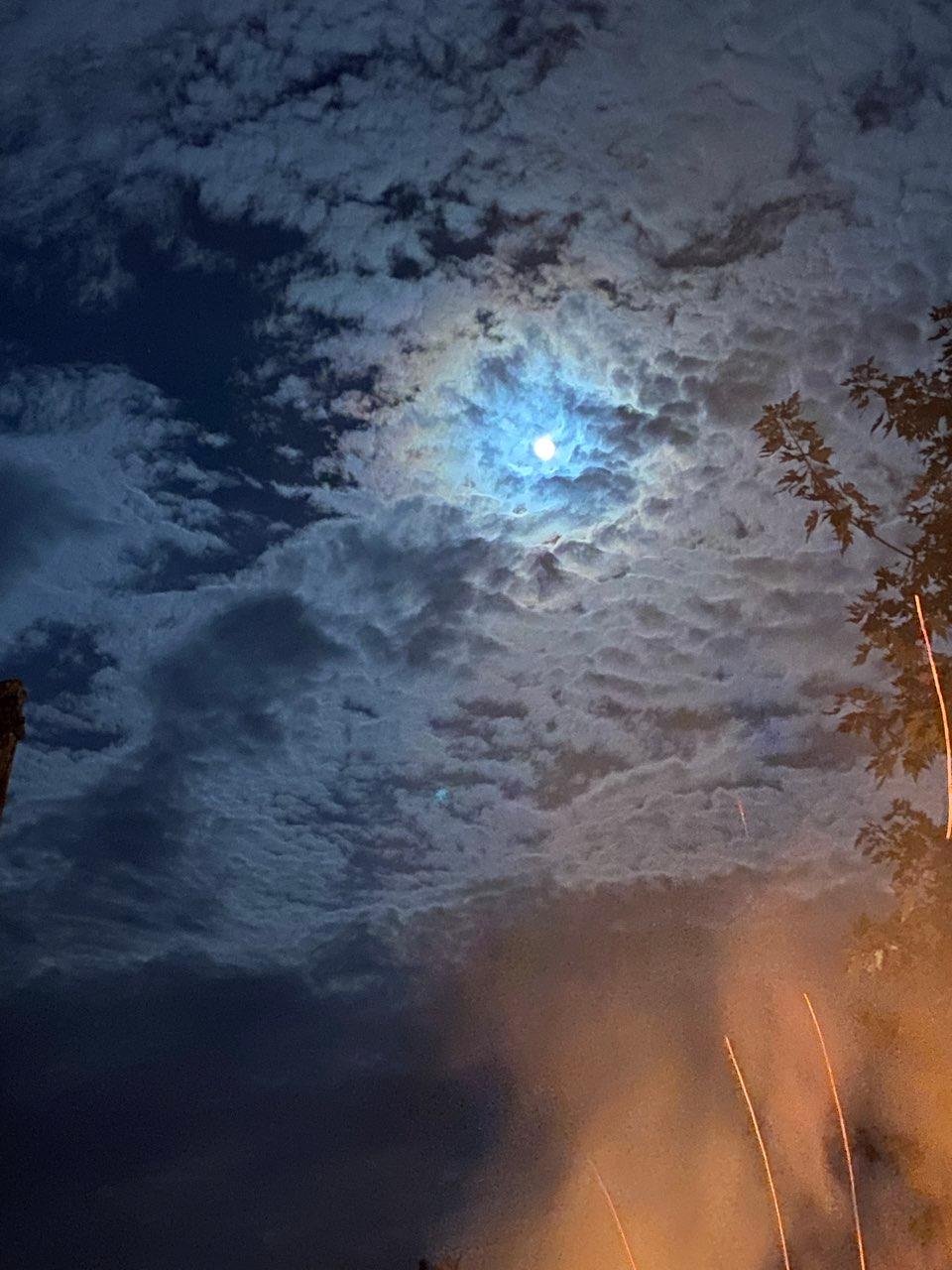 The Moon over Montague, Canada — full moon, Lunar Day 16