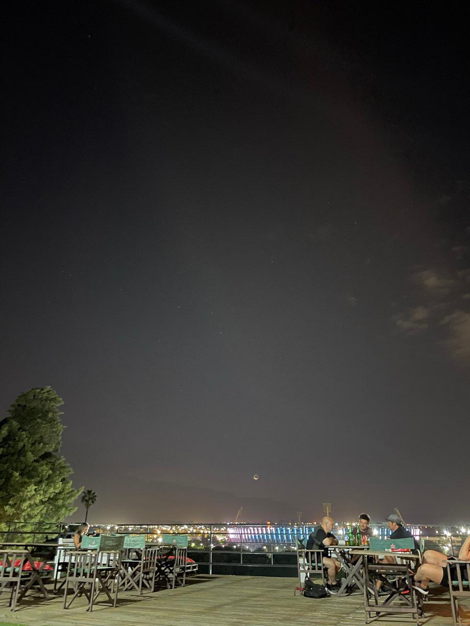 The Moon over Córdoba, Argentina — waxing crescent, Lunar Day 3