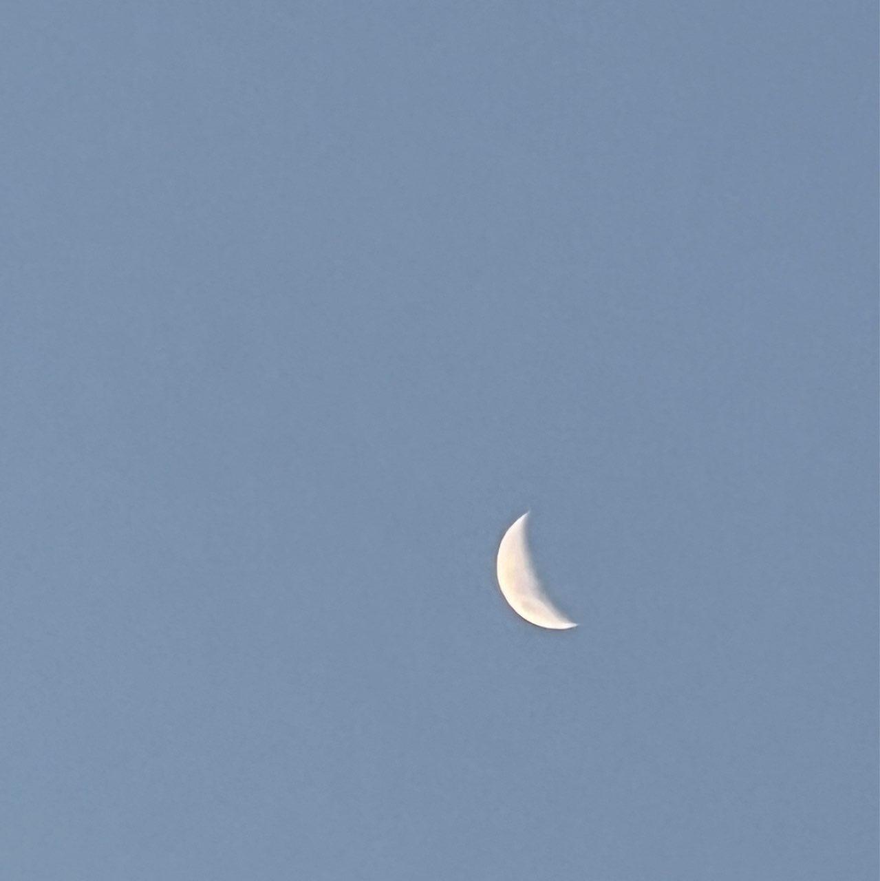 The Moon over Tarapoto, Peru — first quarter, Lunar Day 6