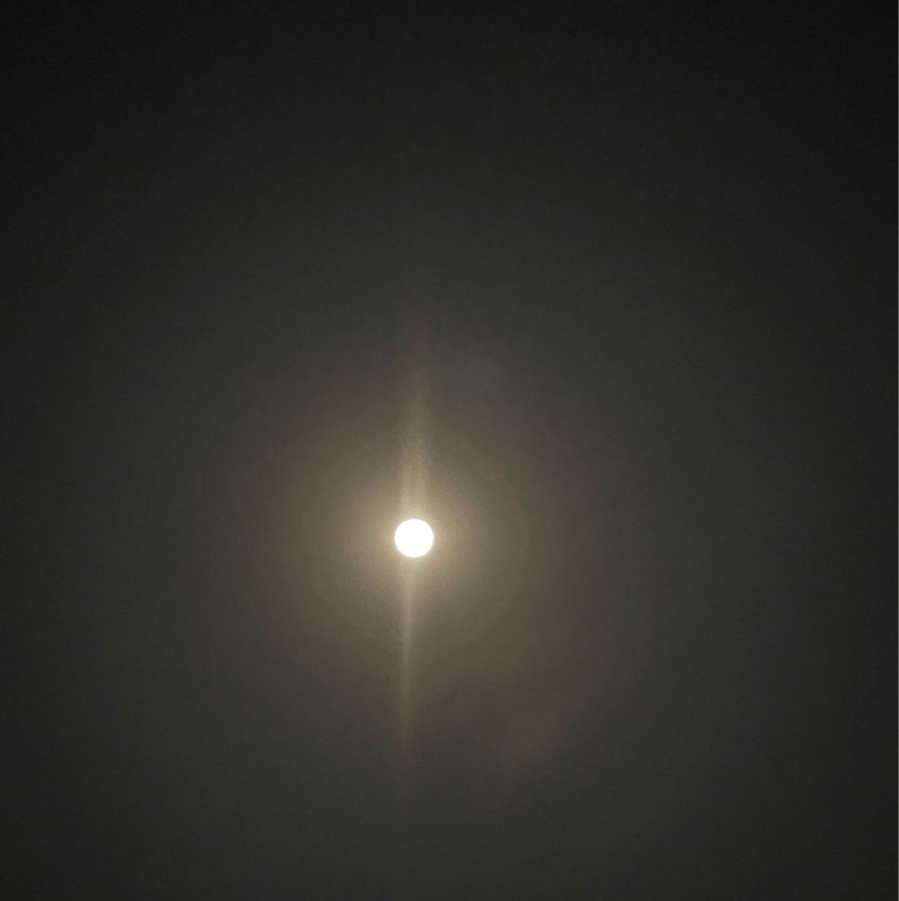 The Moon over Eti-Osa, Nigeria — waning gibbous, Lunar Day 17