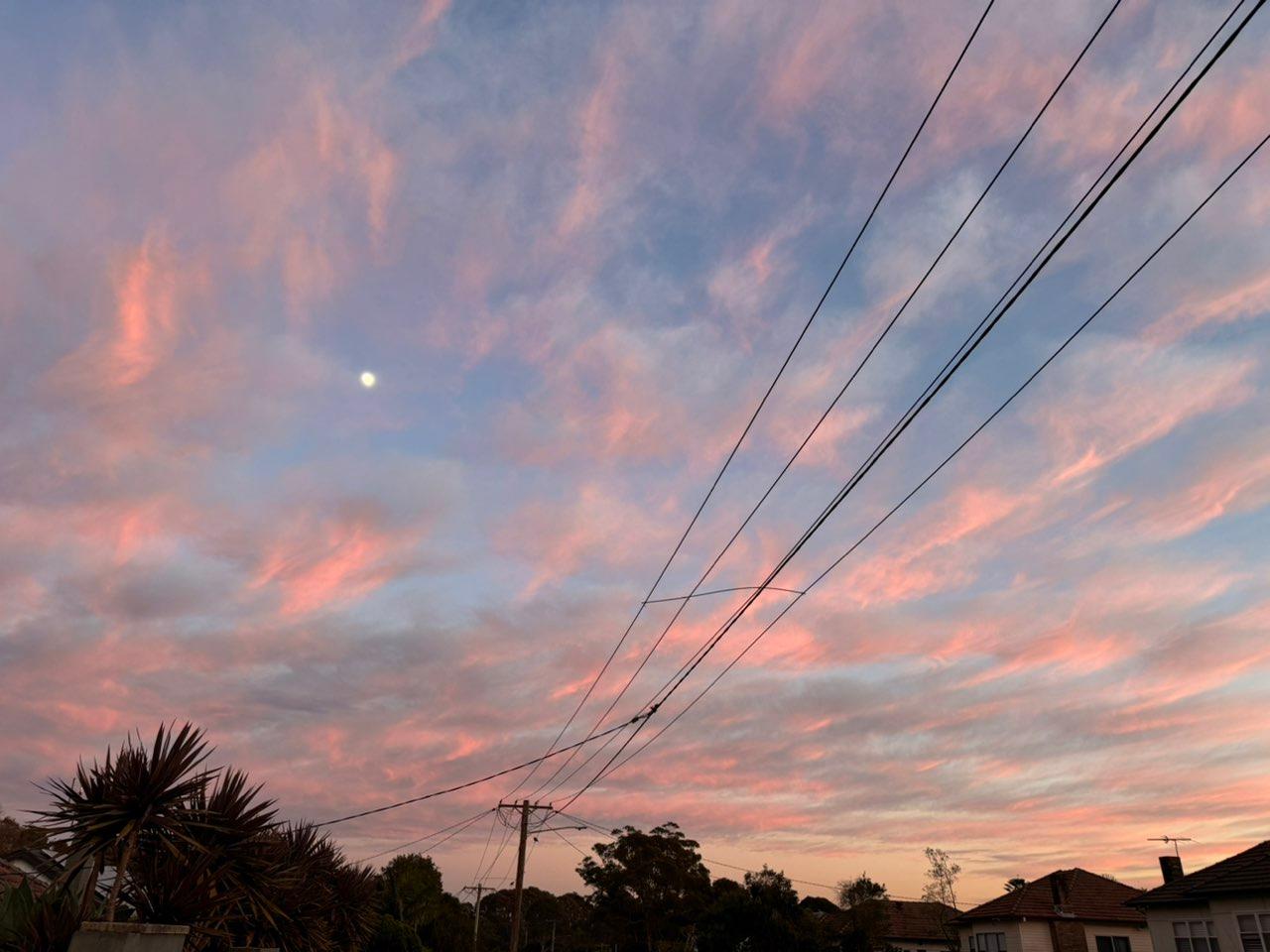 The Moon over Shortland, Australia — waning gibbous, Lunar Day 19