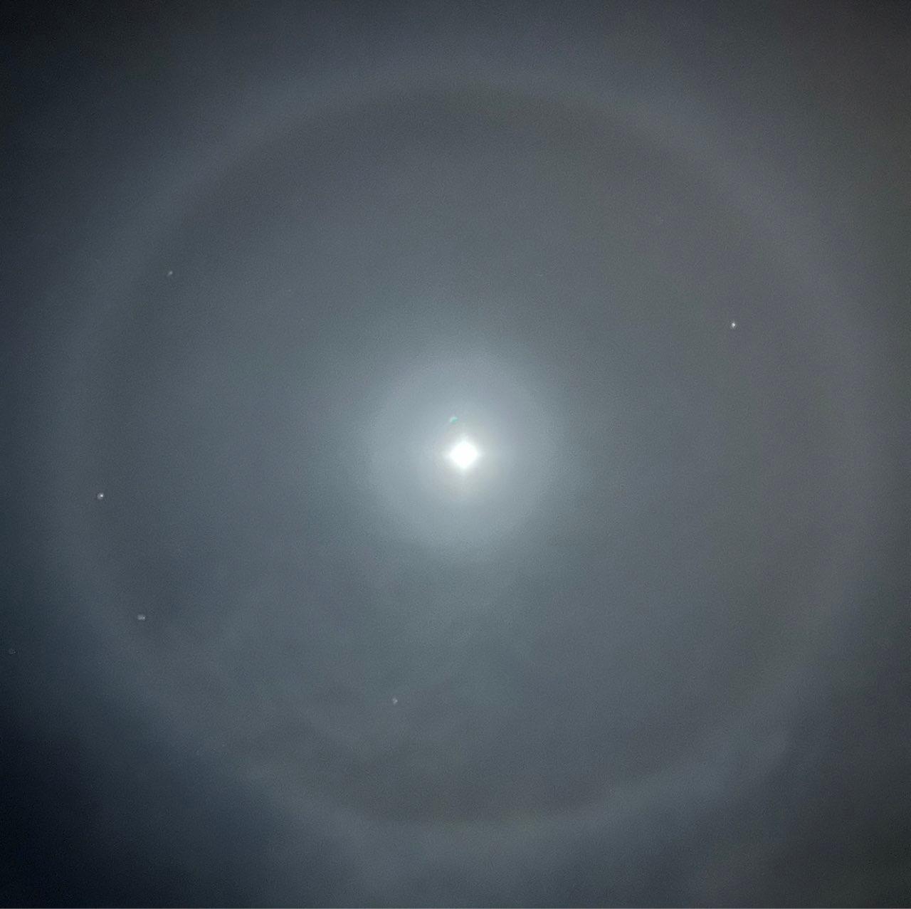 The Moon over Vejer de la Frontera, Spain — first quarter, Lunar Day 7