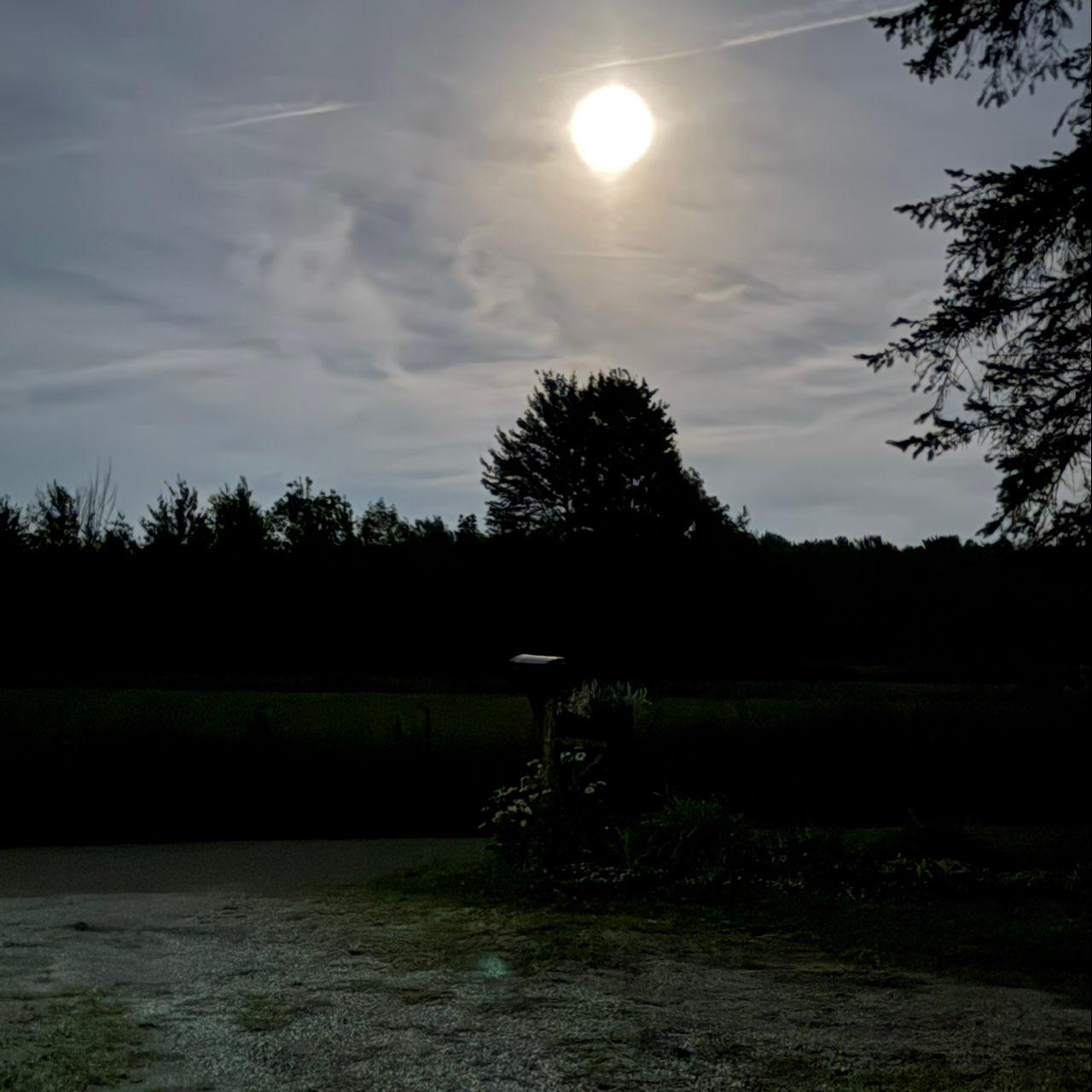 The Moon over Girard, United States — waning gibbous, Lunar Day 19