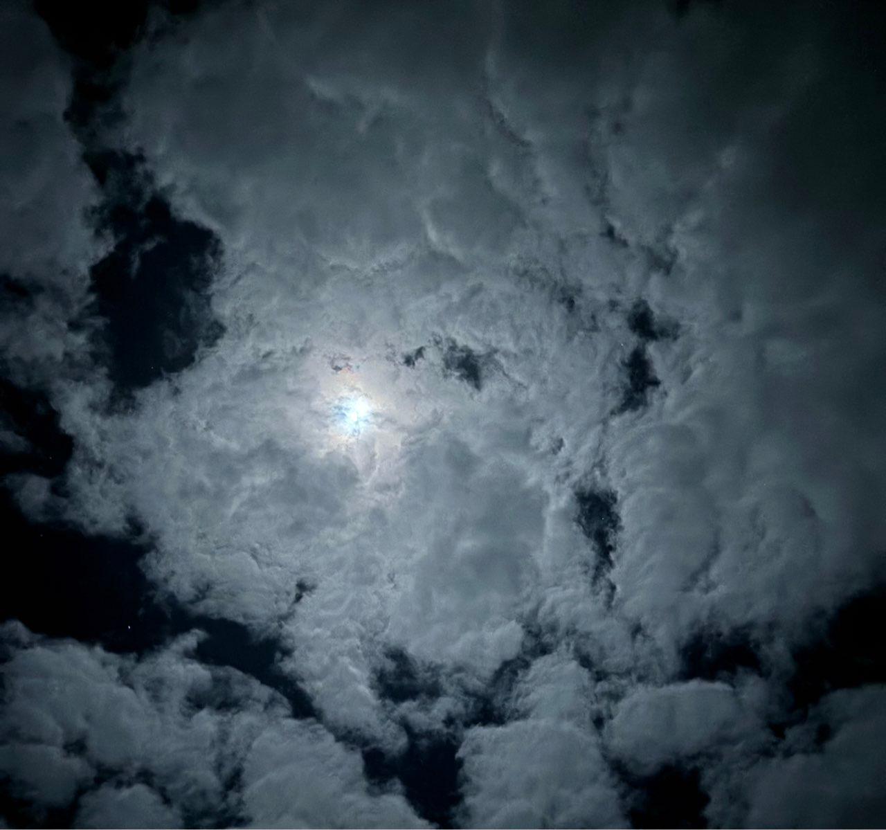 The Moon over Brewarrina, Australia — first quarter, Lunar Day 10