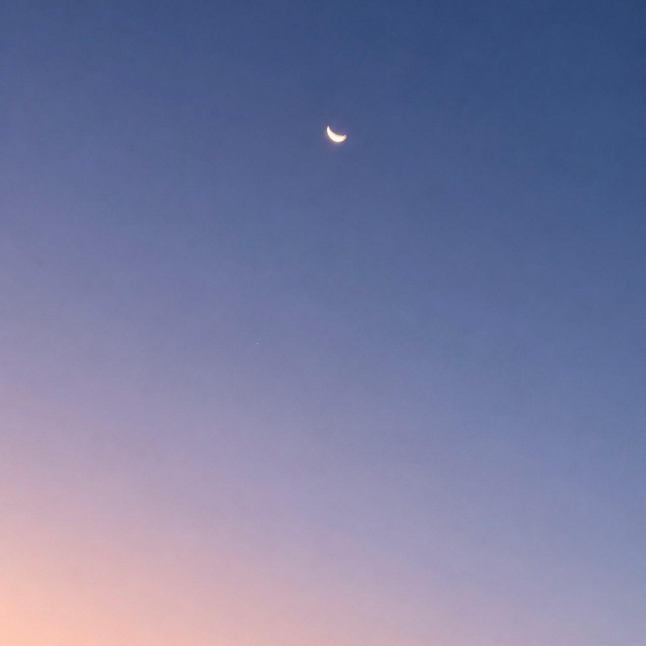 The Moon over Colorado Springs, United States — waning crescent, Lunar Day 25
