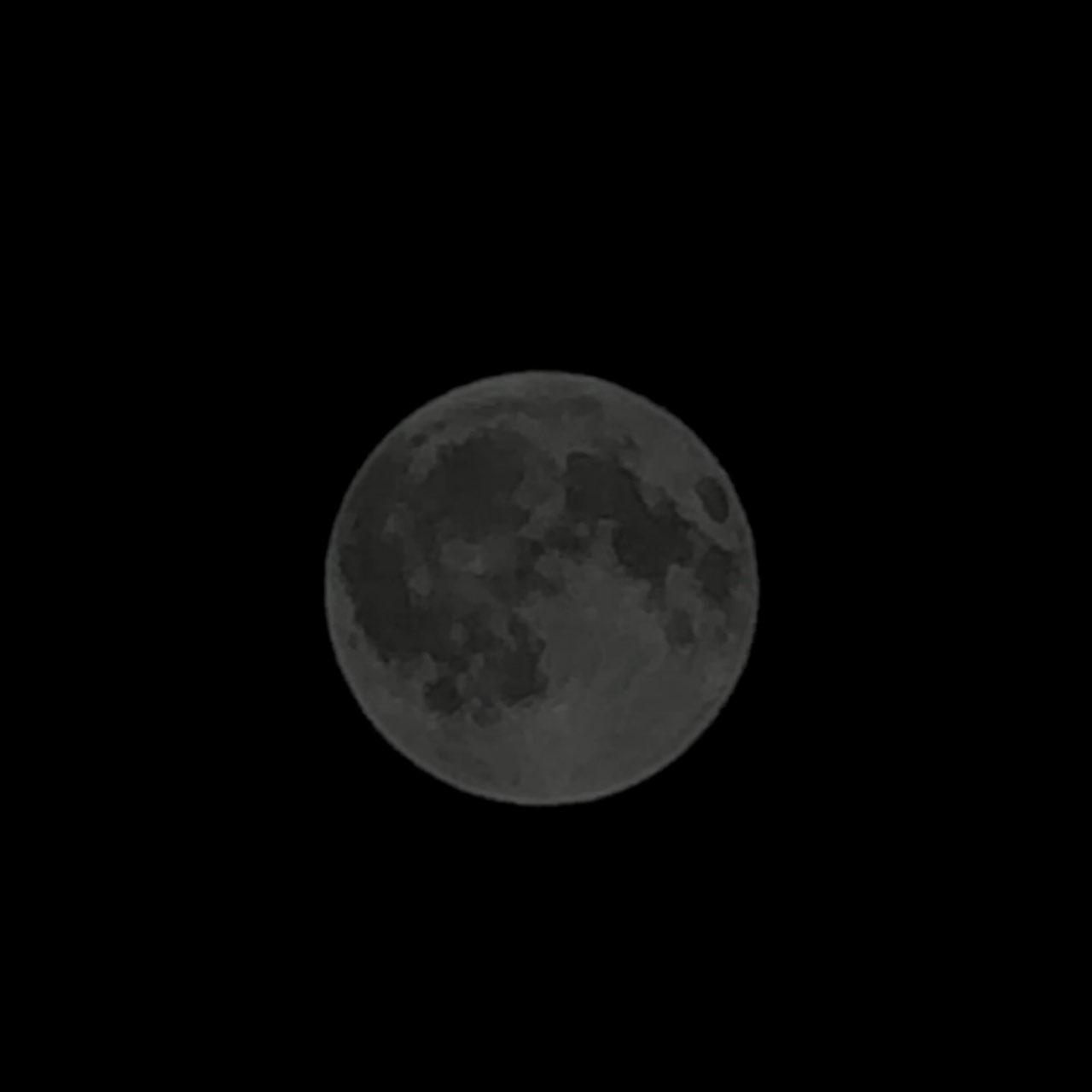 The Moon over Cardiff, United Kingdom — full moon, Lunar Day 16
