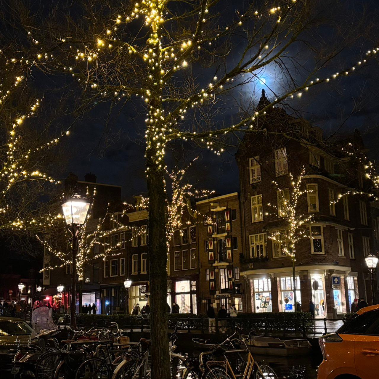 The Moon over Amsterdam, Netherlands — full moon, Lunar Day 15