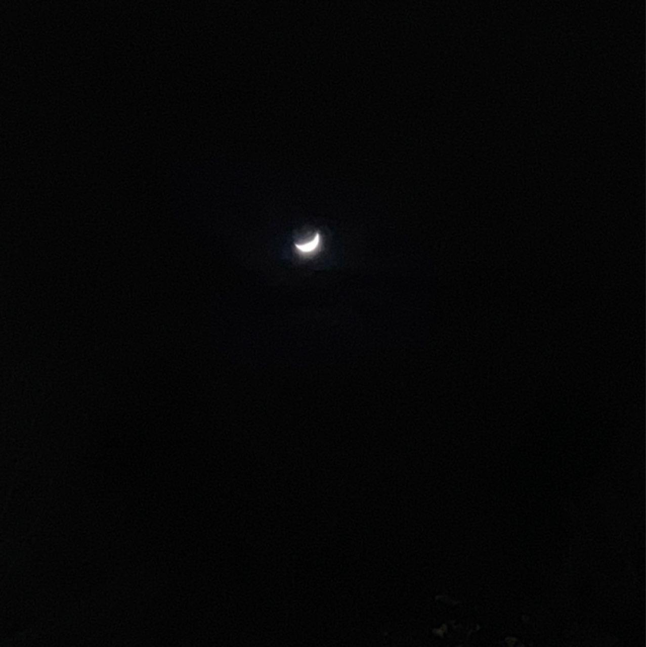 The Moon over Wien, Österreich — waxing crescent, Lunar Day 4
