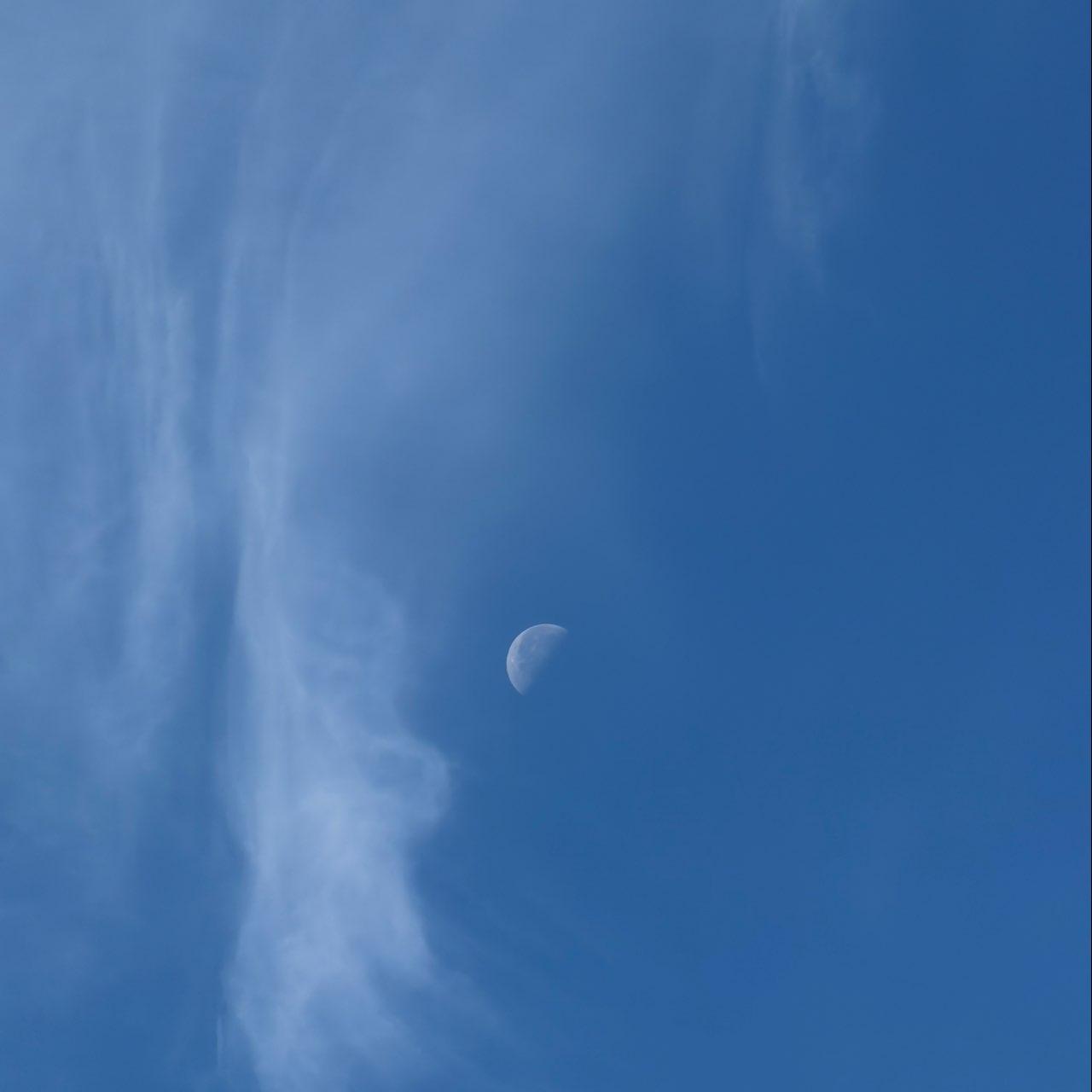 The Moon over Altendorf, Schweiz — last quarter, Lunar Day 23