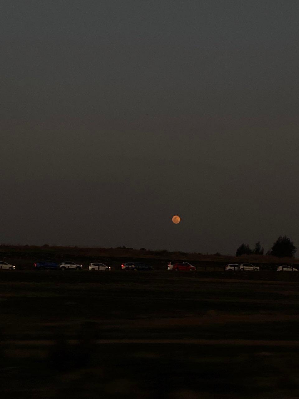 The Moon over Soweto, South Africa — full moon, Lunar Day 15
