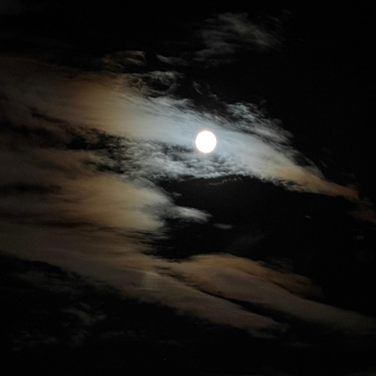 The Moon over Cleveland, United States — full moon, Lunar Day 16