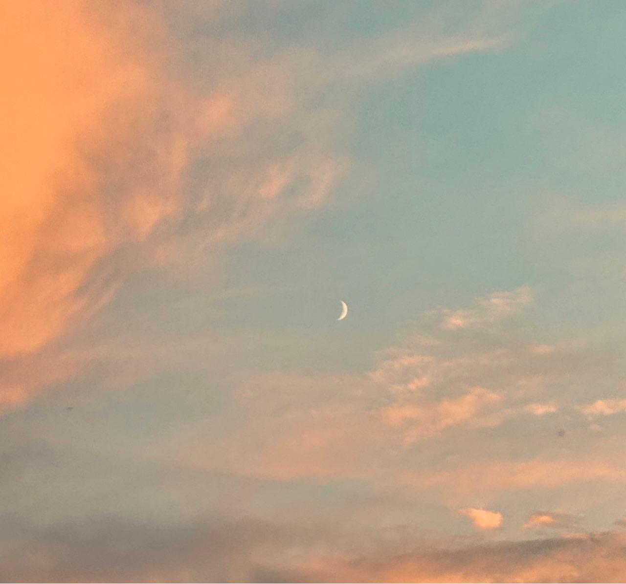 The Moon over Strathcona County, Canada — waxing crescent, Lunar Day 5