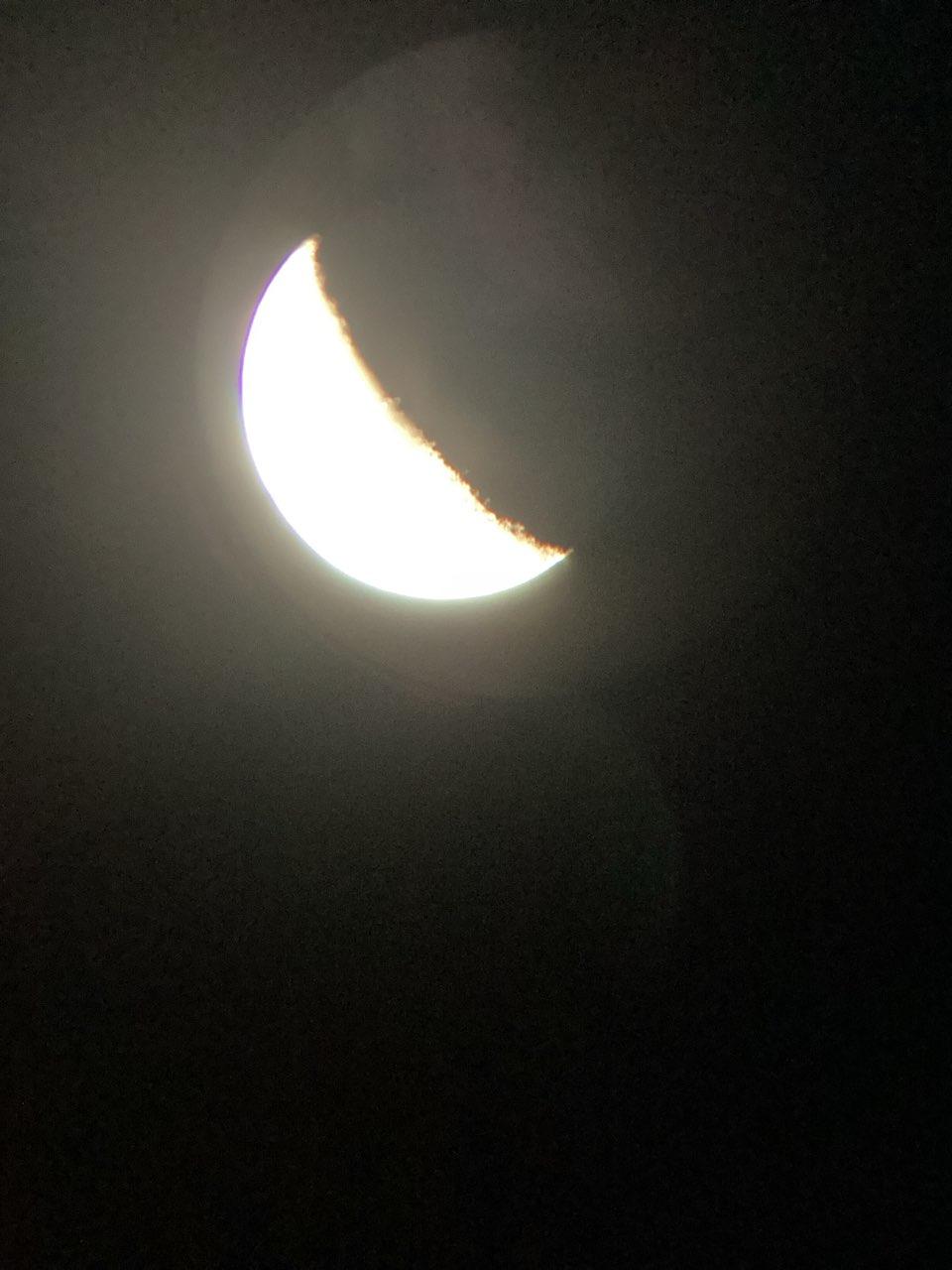 The Moon over Leona Vicario, México — first quarter, Lunar Day 7
