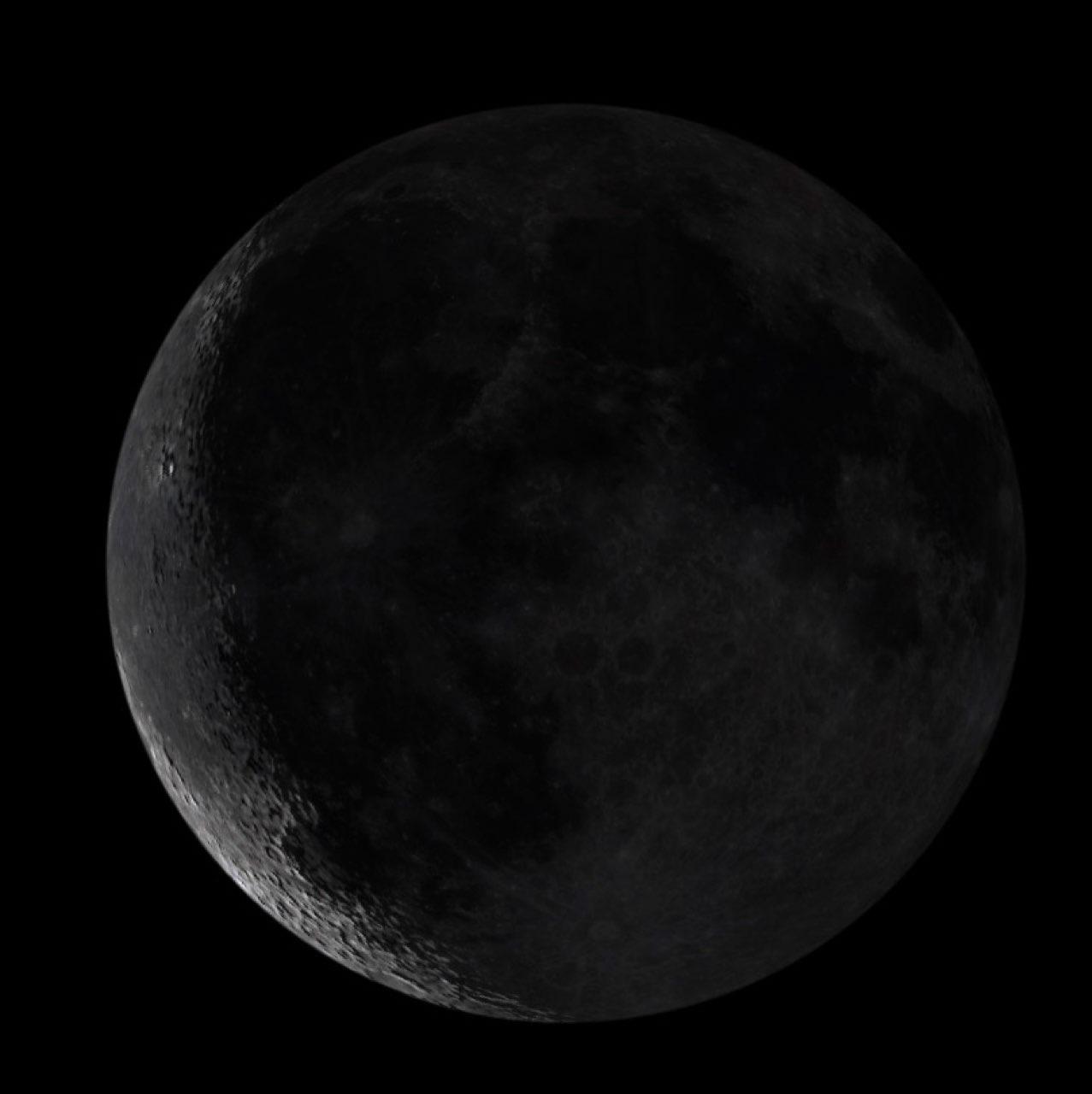 The Moon over Blackwood, United States — full moon, Lunar Day 15
