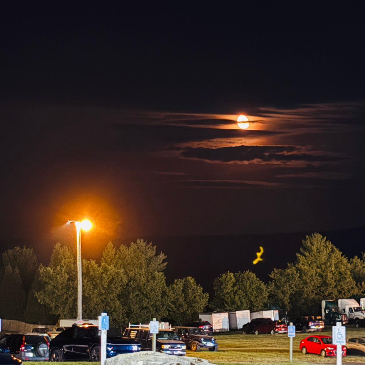 The Moon over Woodstock, United States — waning gibbous, Lunar Day 20