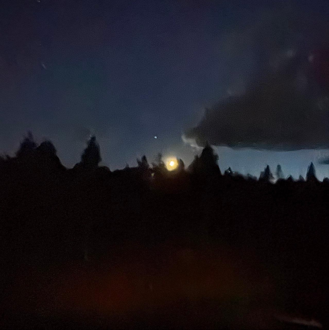 The Moon over Winter Park, United States — waxing crescent, Lunar Day 5
