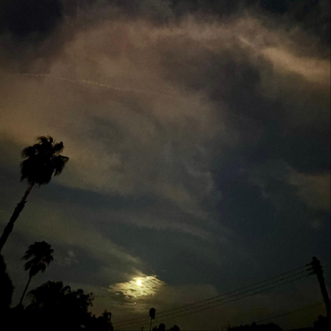 The Moon over Covina, United States — full moon, Lunar Day 15